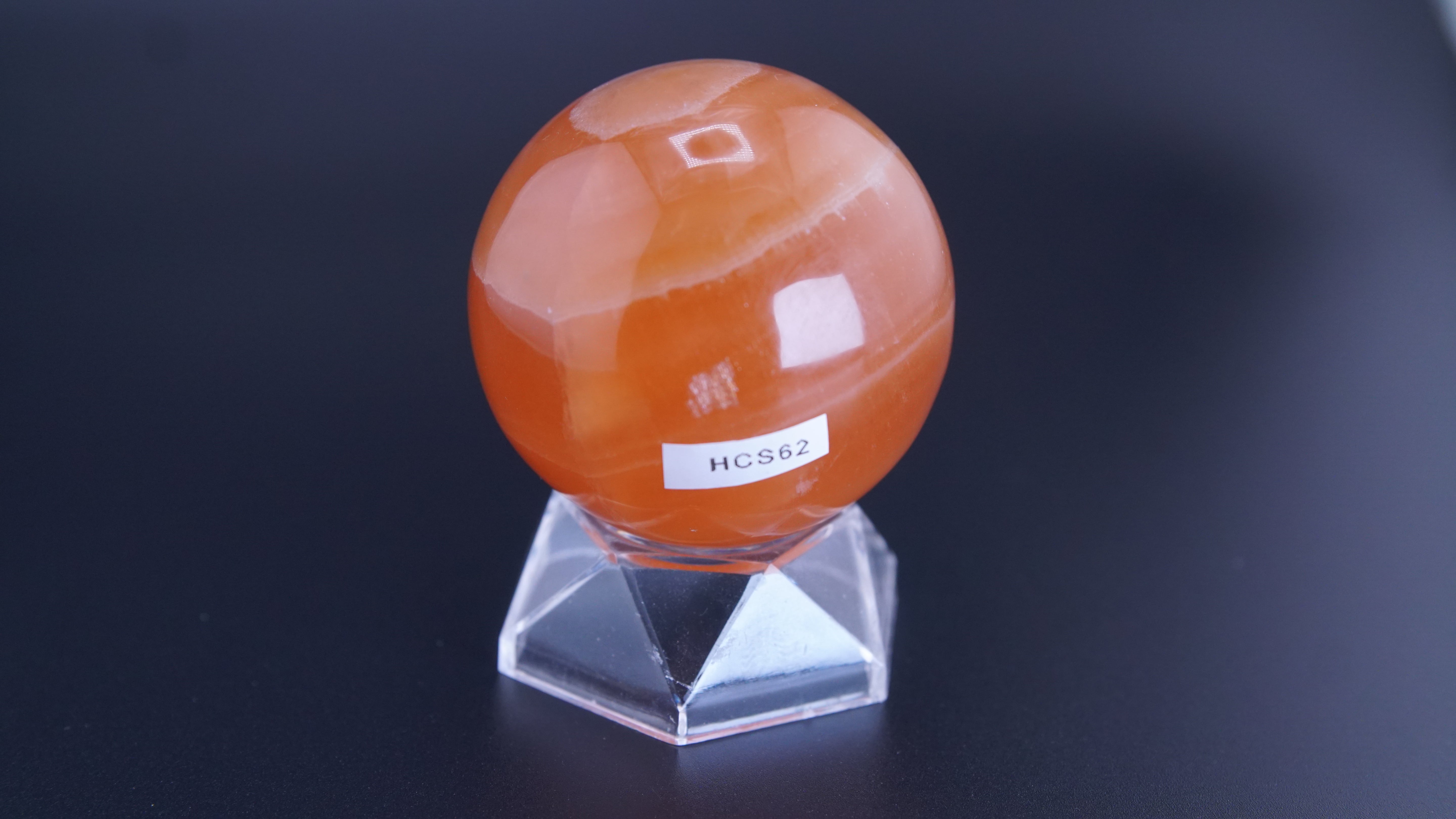 Honey Calcite Sphere From Pakistan