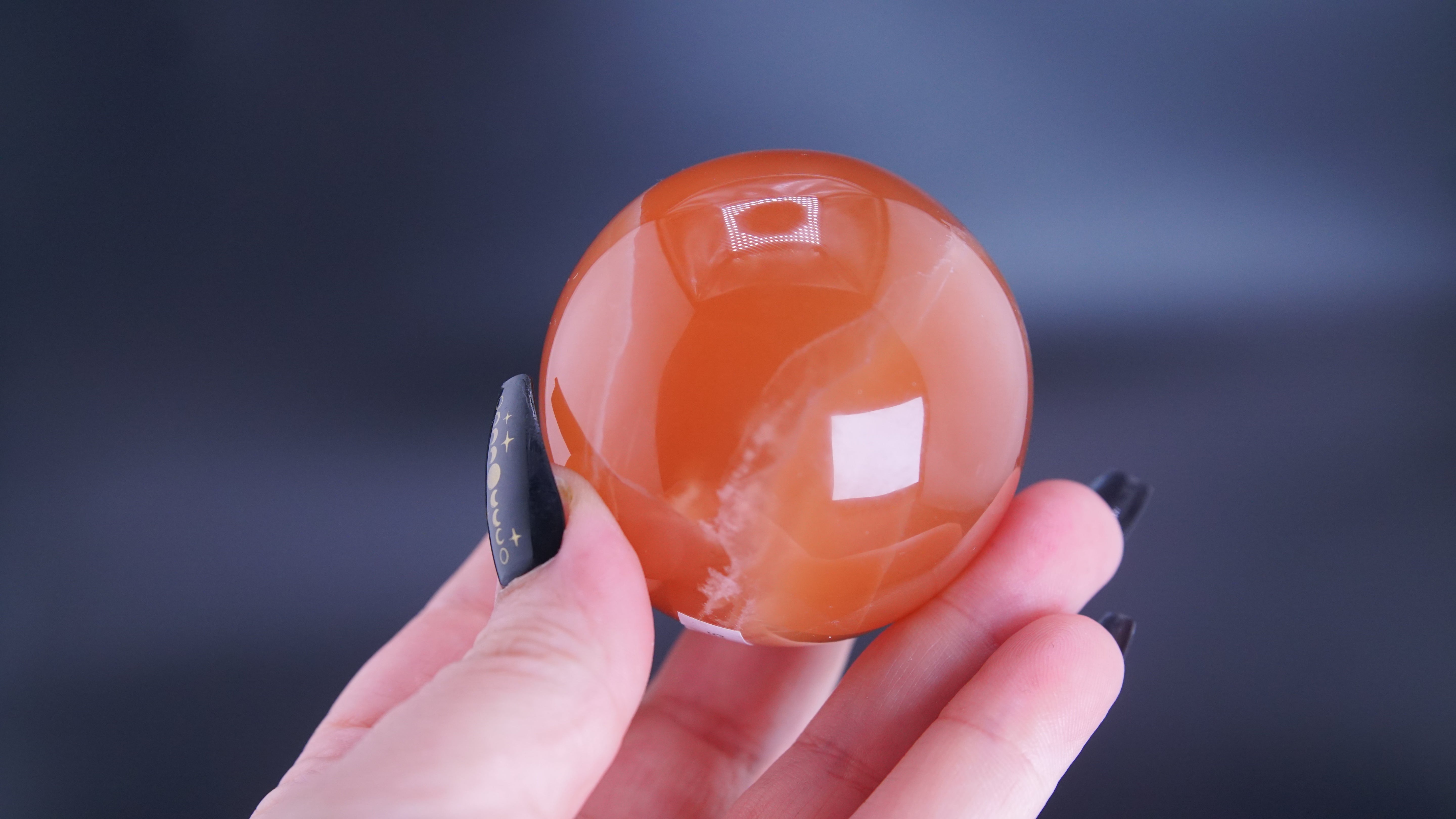 Honey Calcite Sphere From Pakistan