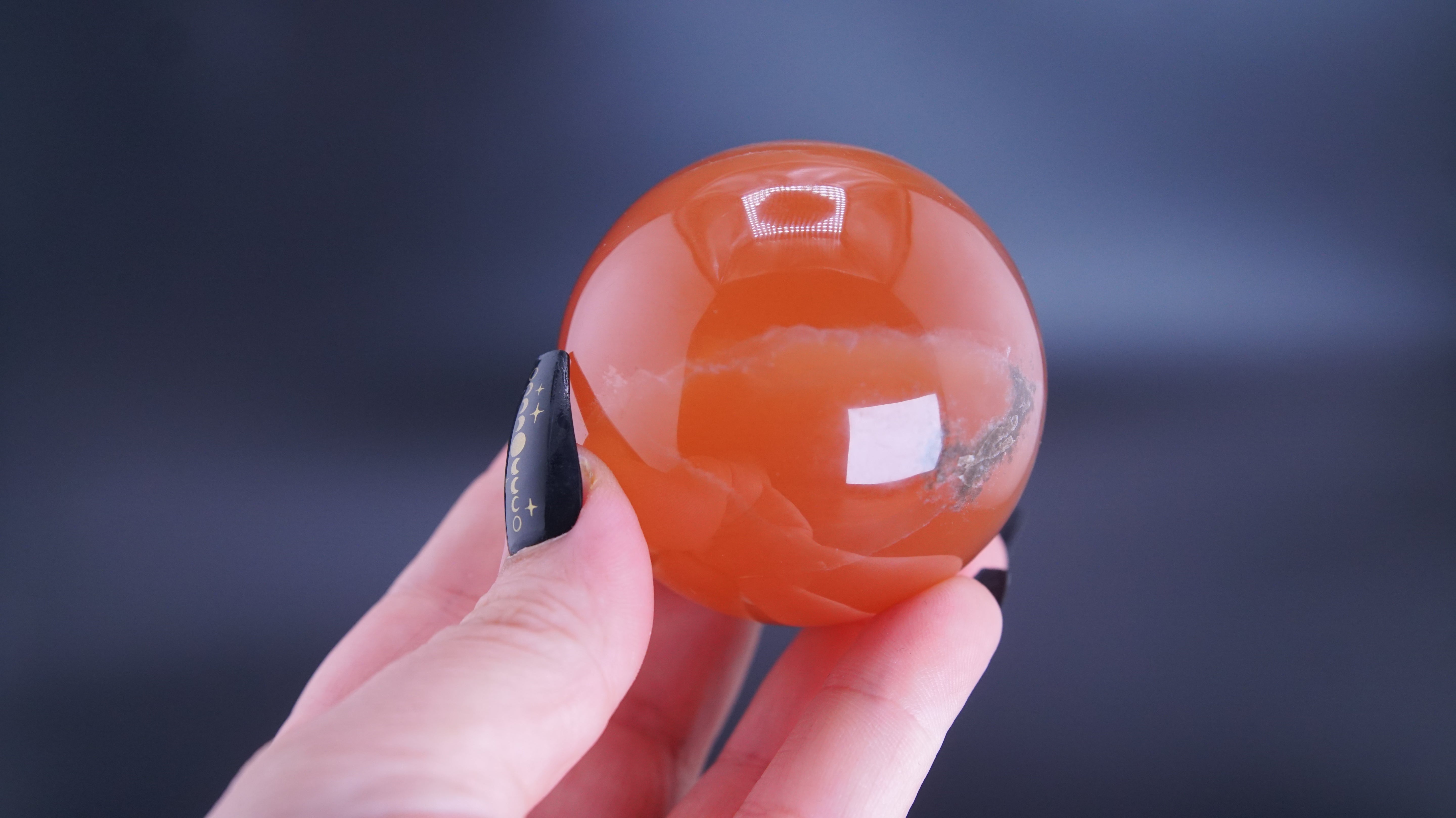 Honey Calcite Sphere From Pakistan