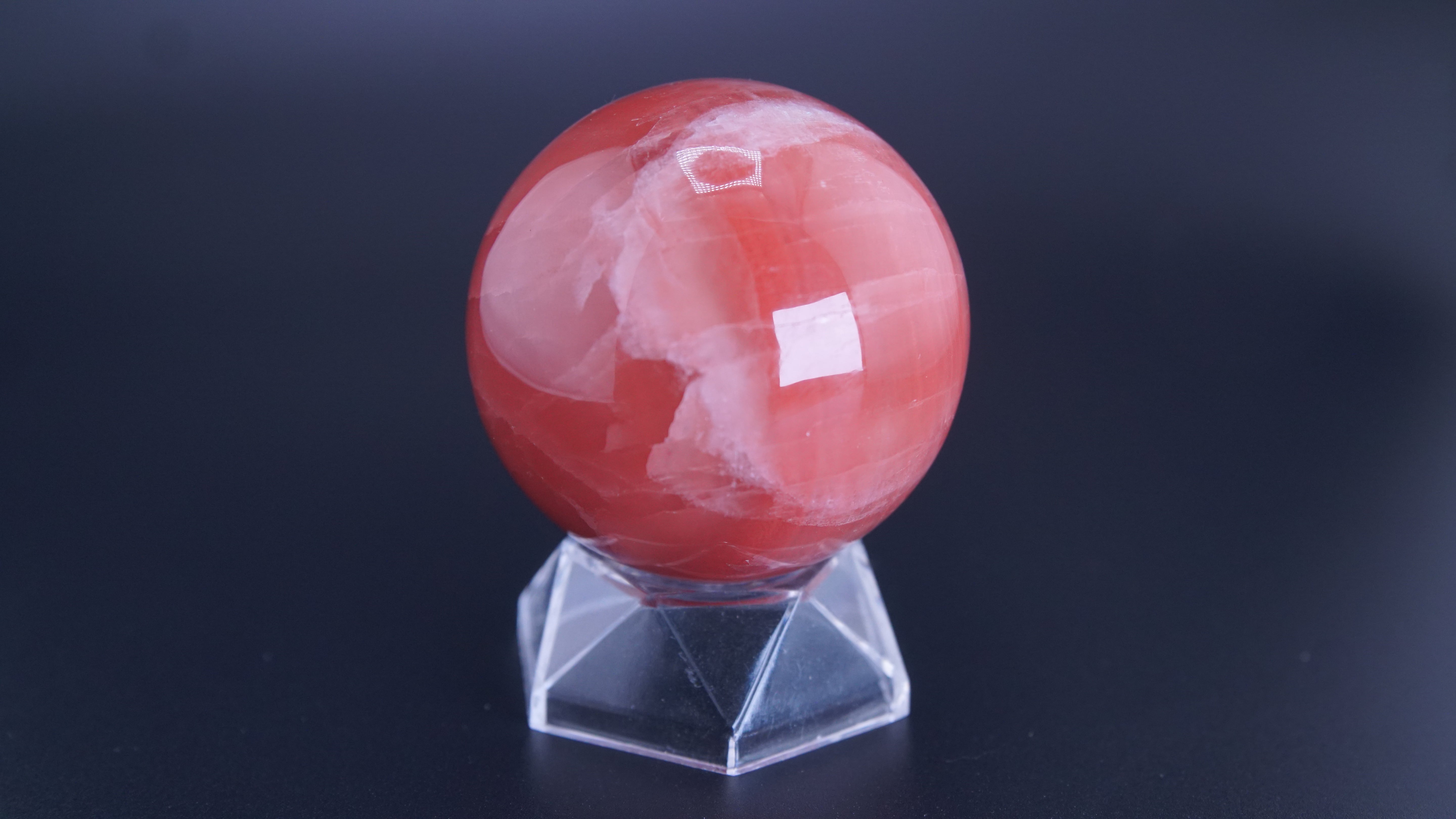 Rose Calcite Sphere From Pakistan