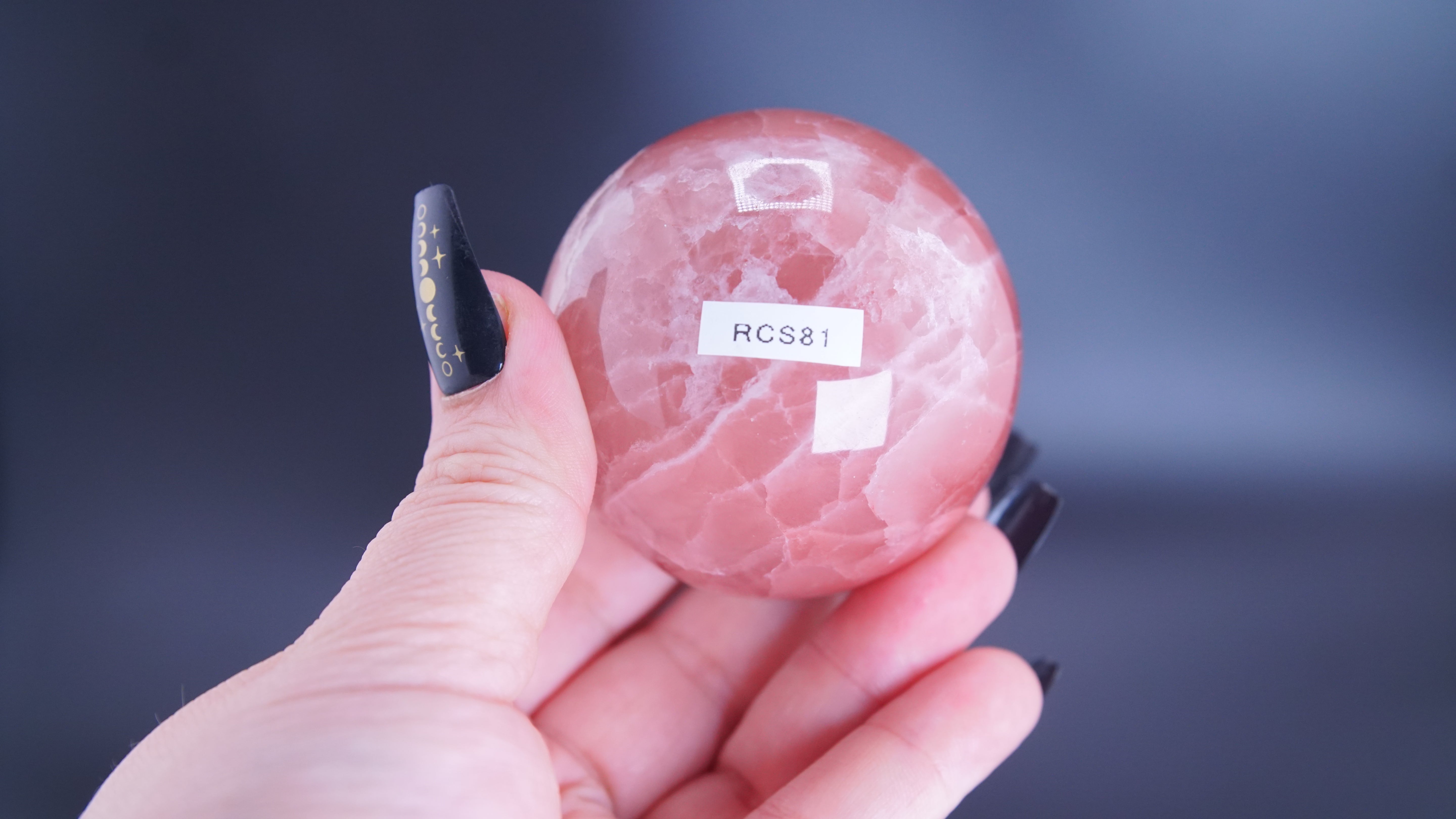 Rose Calcite Sphere From Pakistan