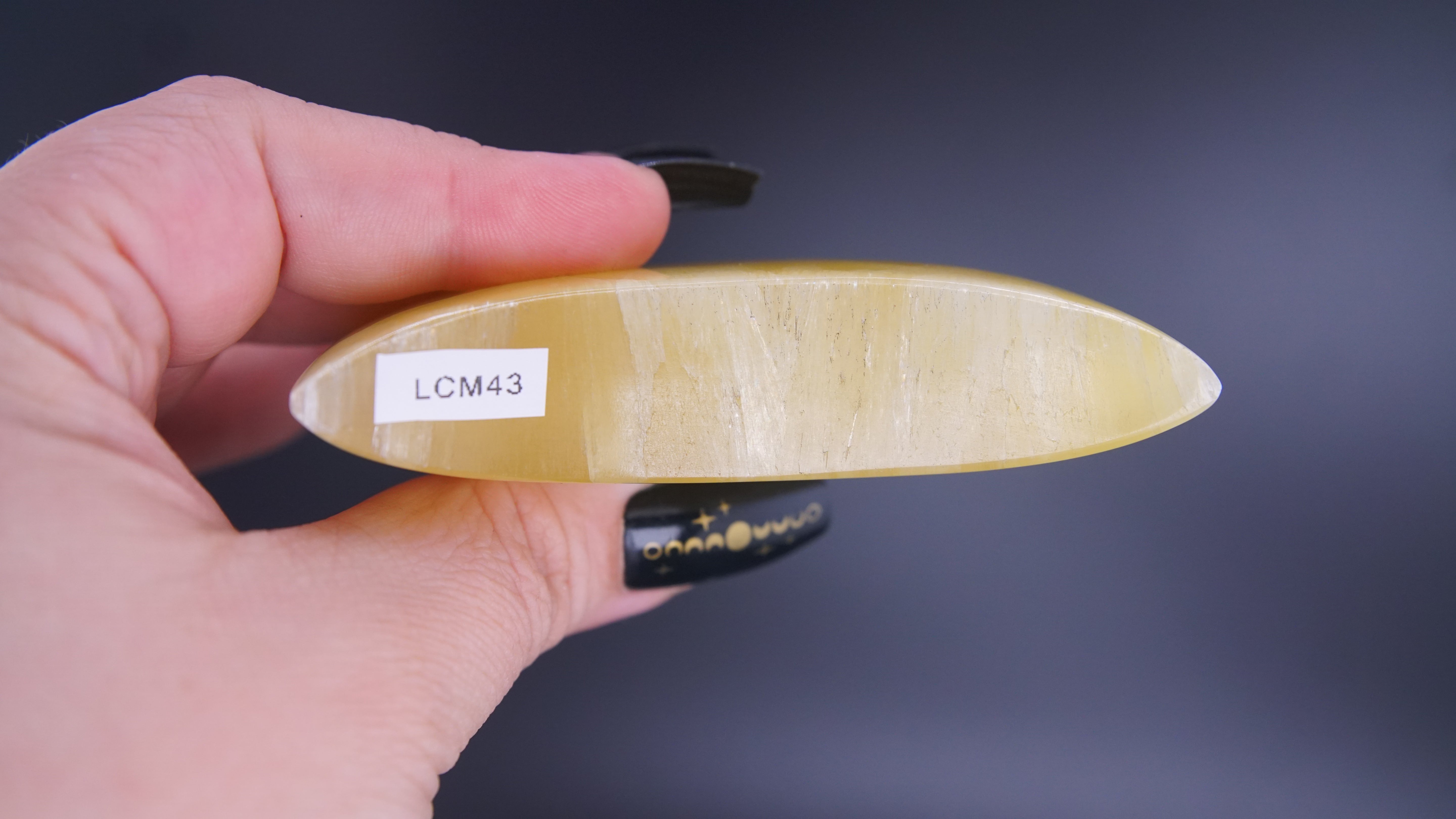 Lemon Calcite Moon From Pakistan