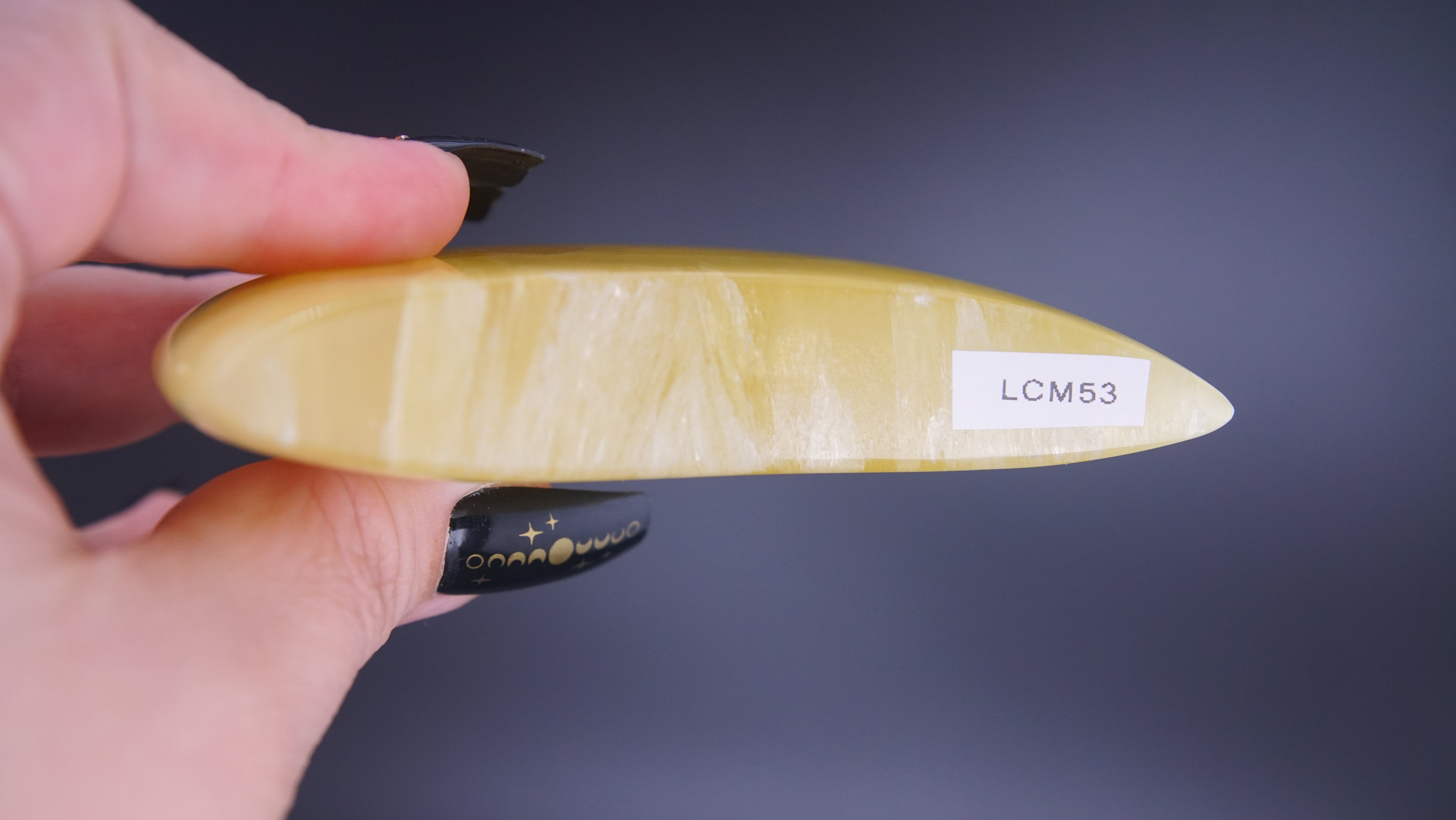 Lemon Calcite Moon From Pakistan