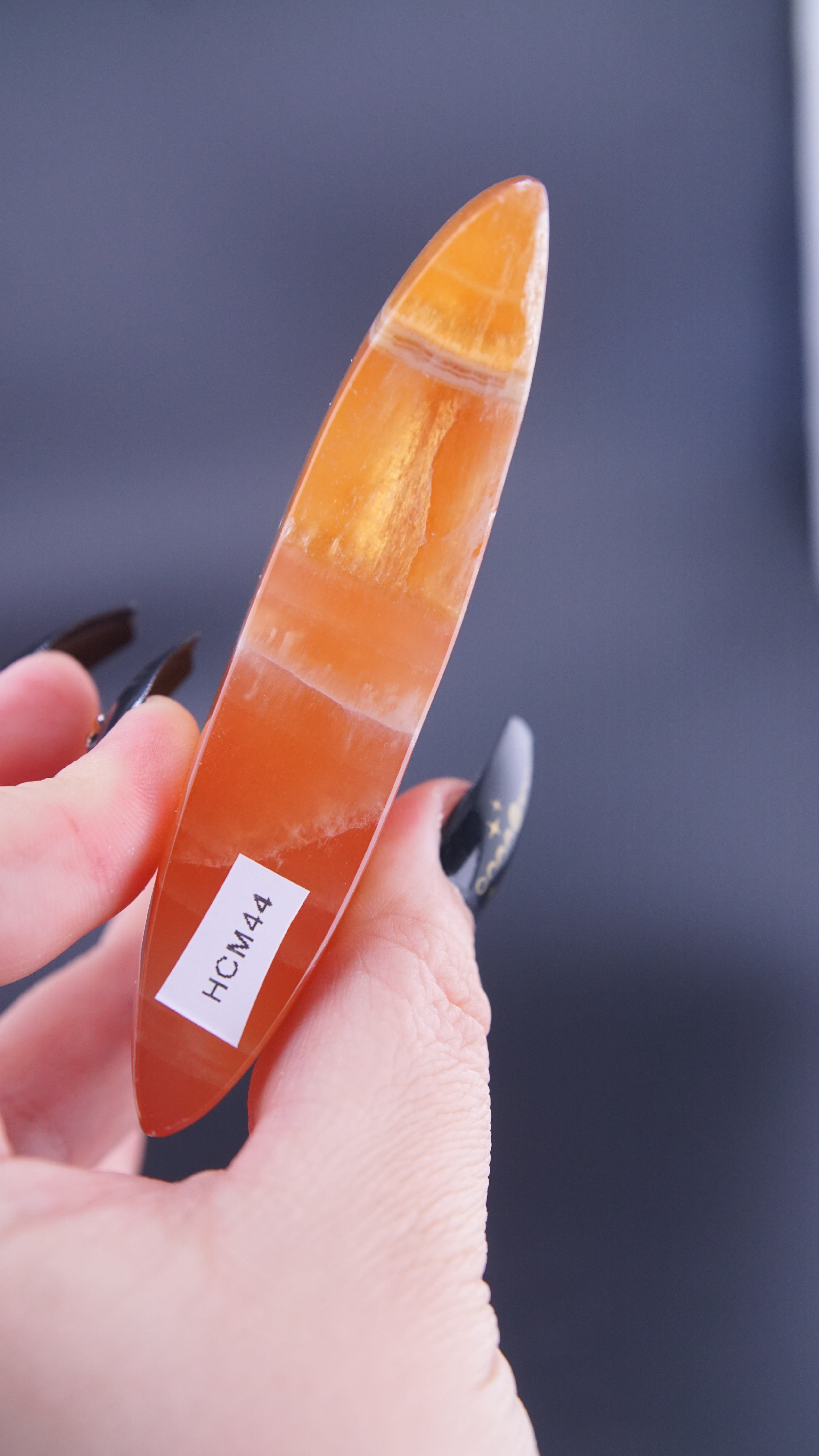 Honey Calcite Moon From Pakistan