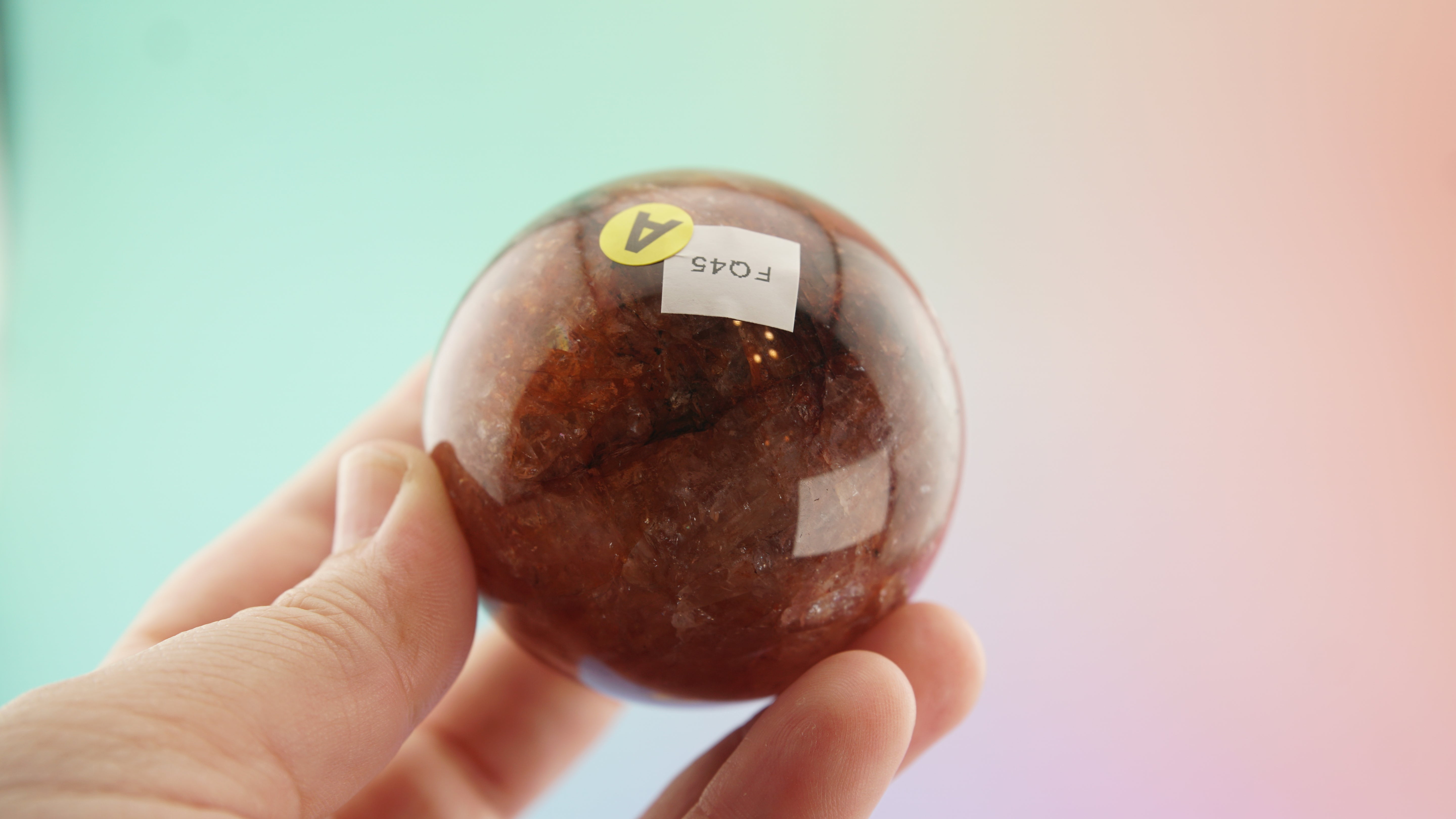 Fire Quartz Sphere | Stone Carving | Pick Your Favorite (A)