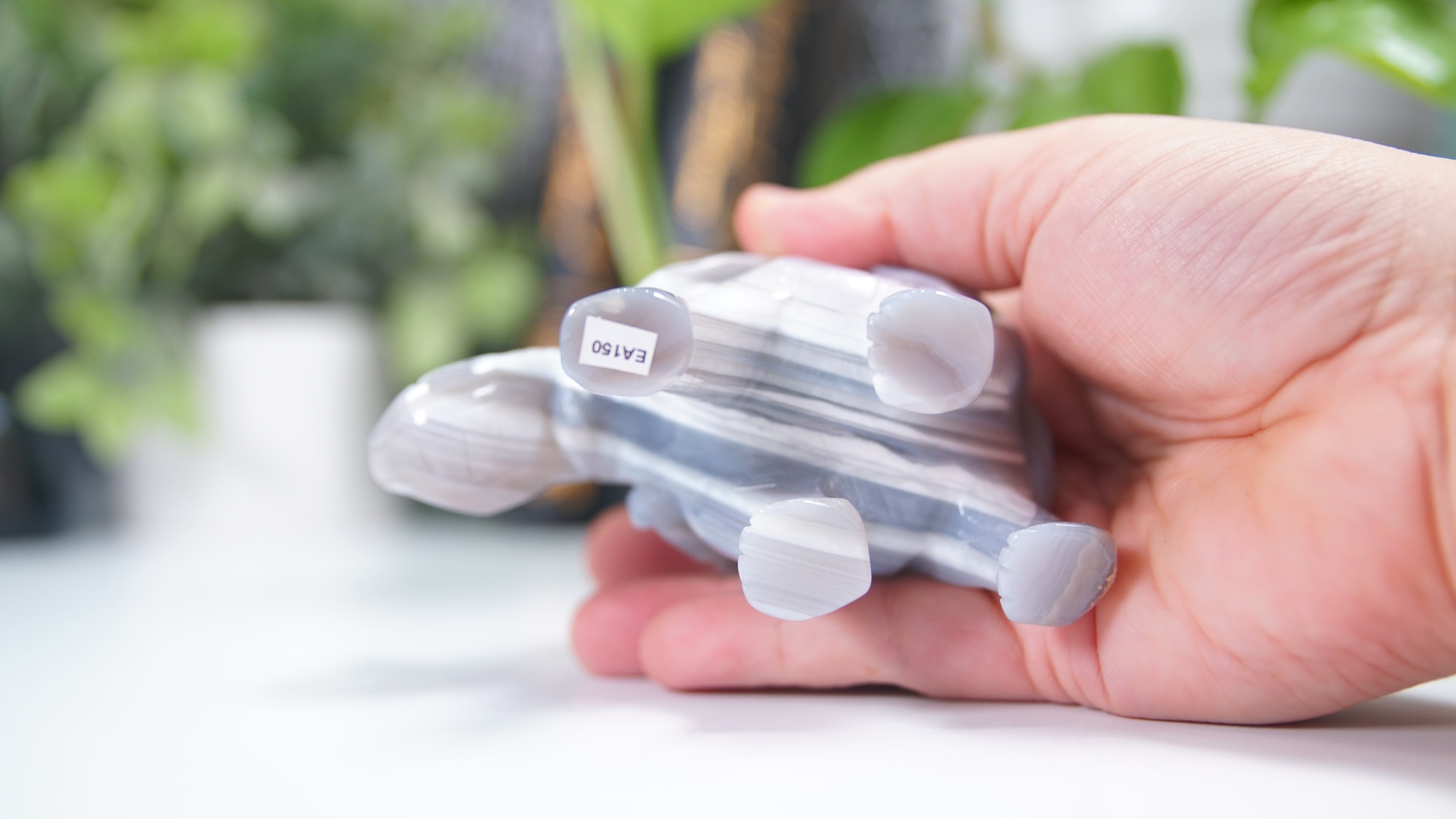 Druzy Agate Elephant Boutique Carving