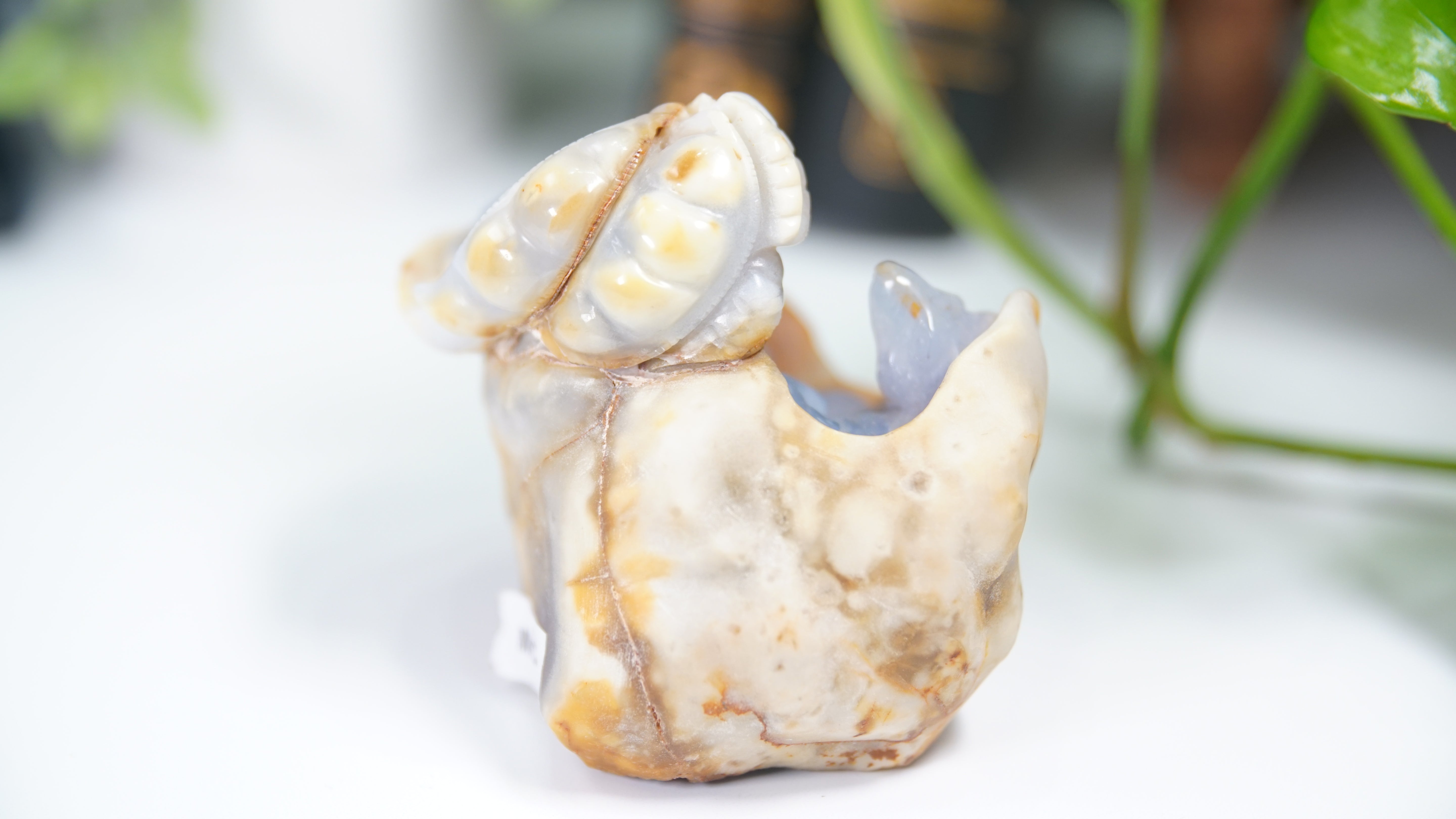 Master Carving - Blue Chalcedony Master Wu Carving - Mice In Burrow