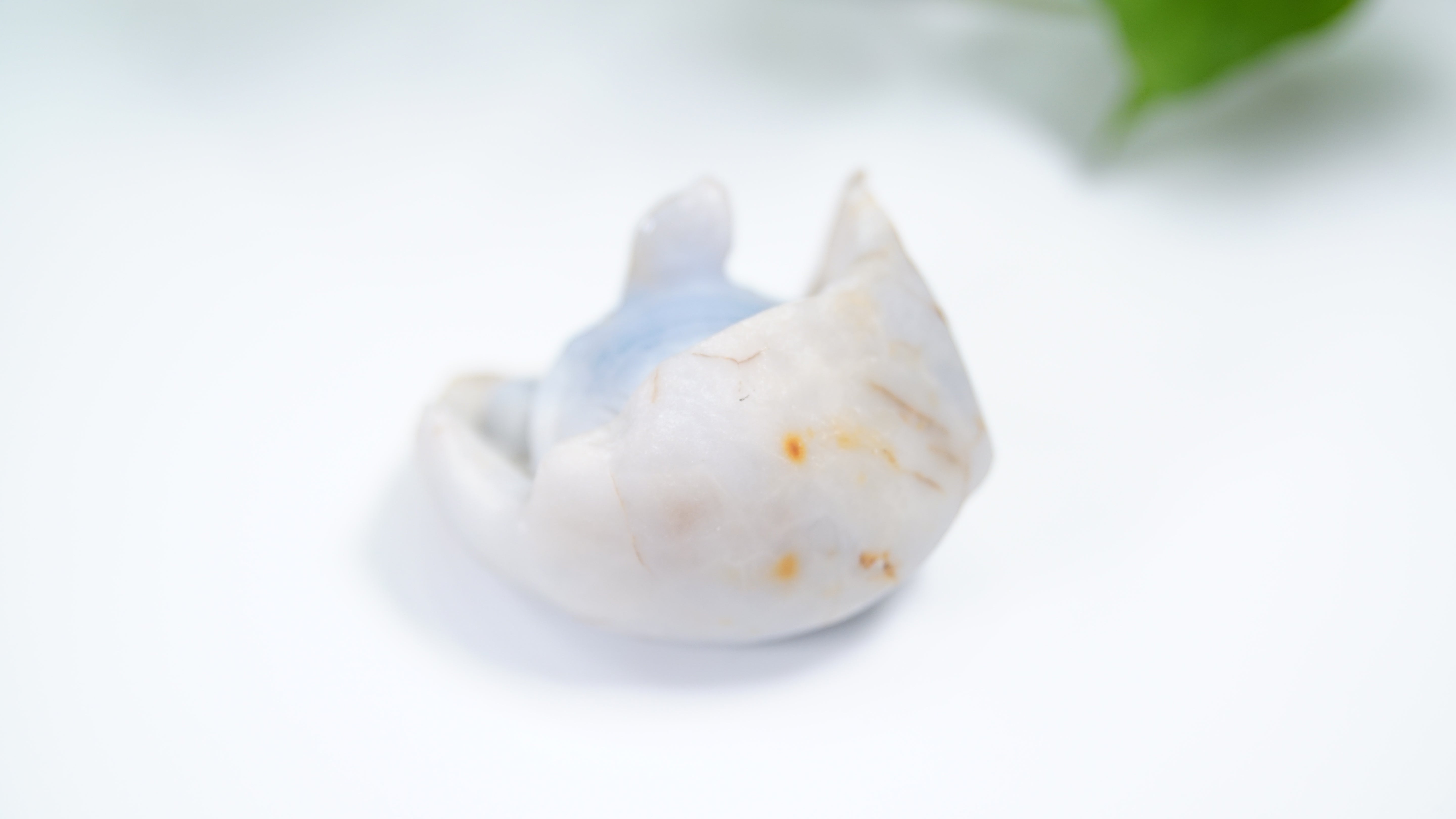 Master Carving - Blue Chalcedony Master Wu Carving - Turtle In Burrow