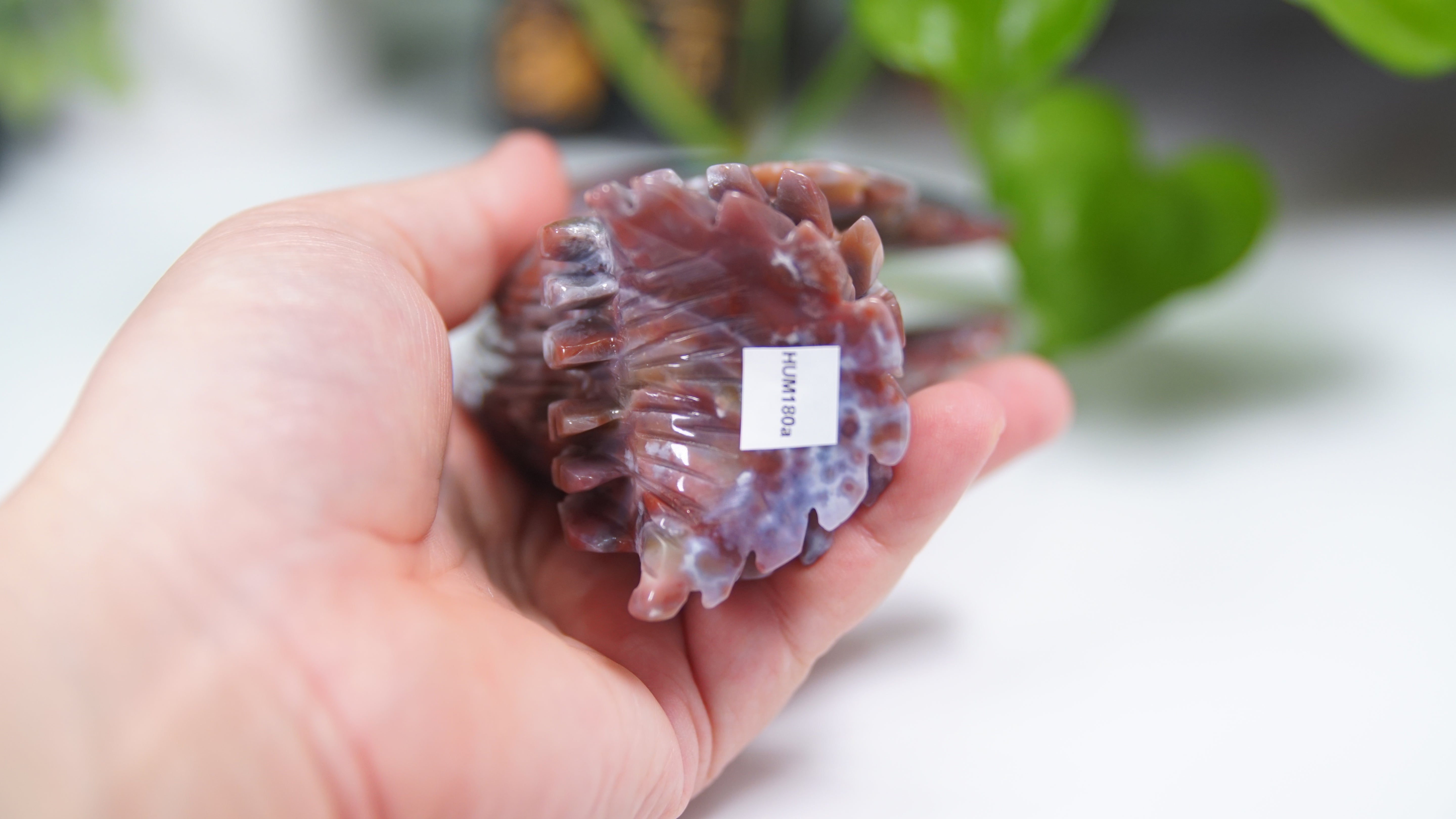 Red Ocean Jasper Boutique Hummingbird Carving