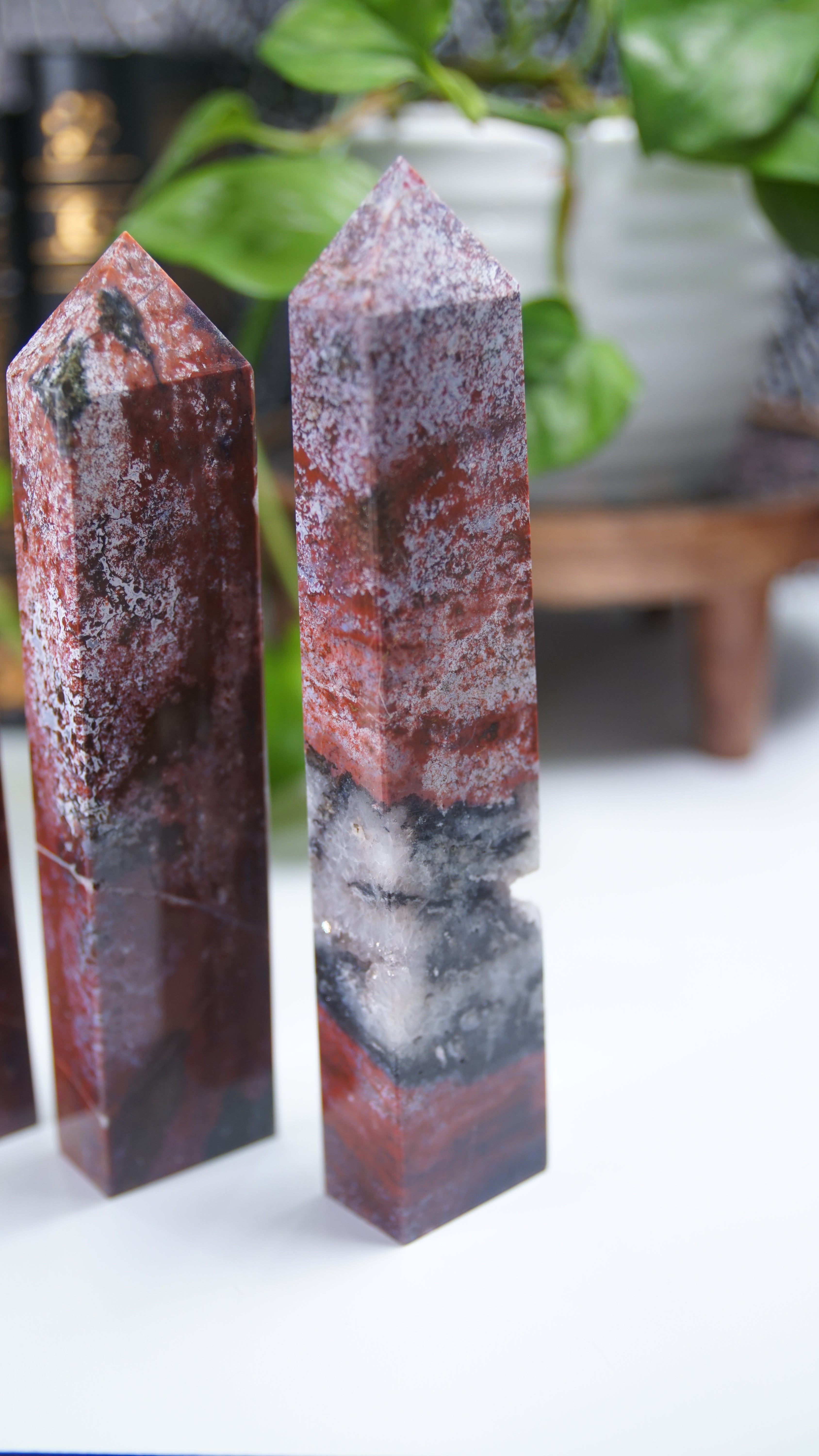 Pink & Red Bubble Ocean Jasper Towers