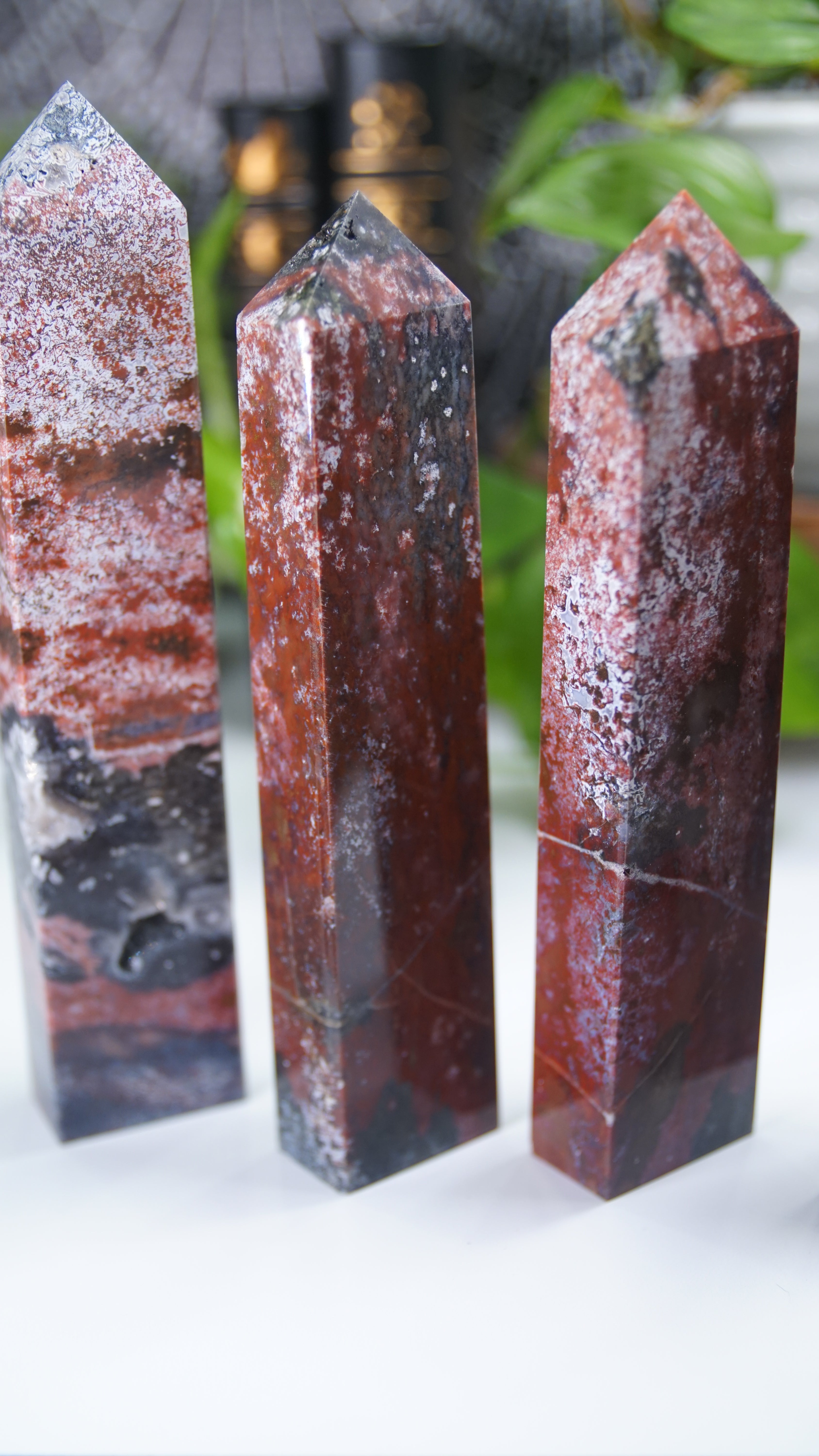 Pink & Red Bubble Ocean Jasper Towers
