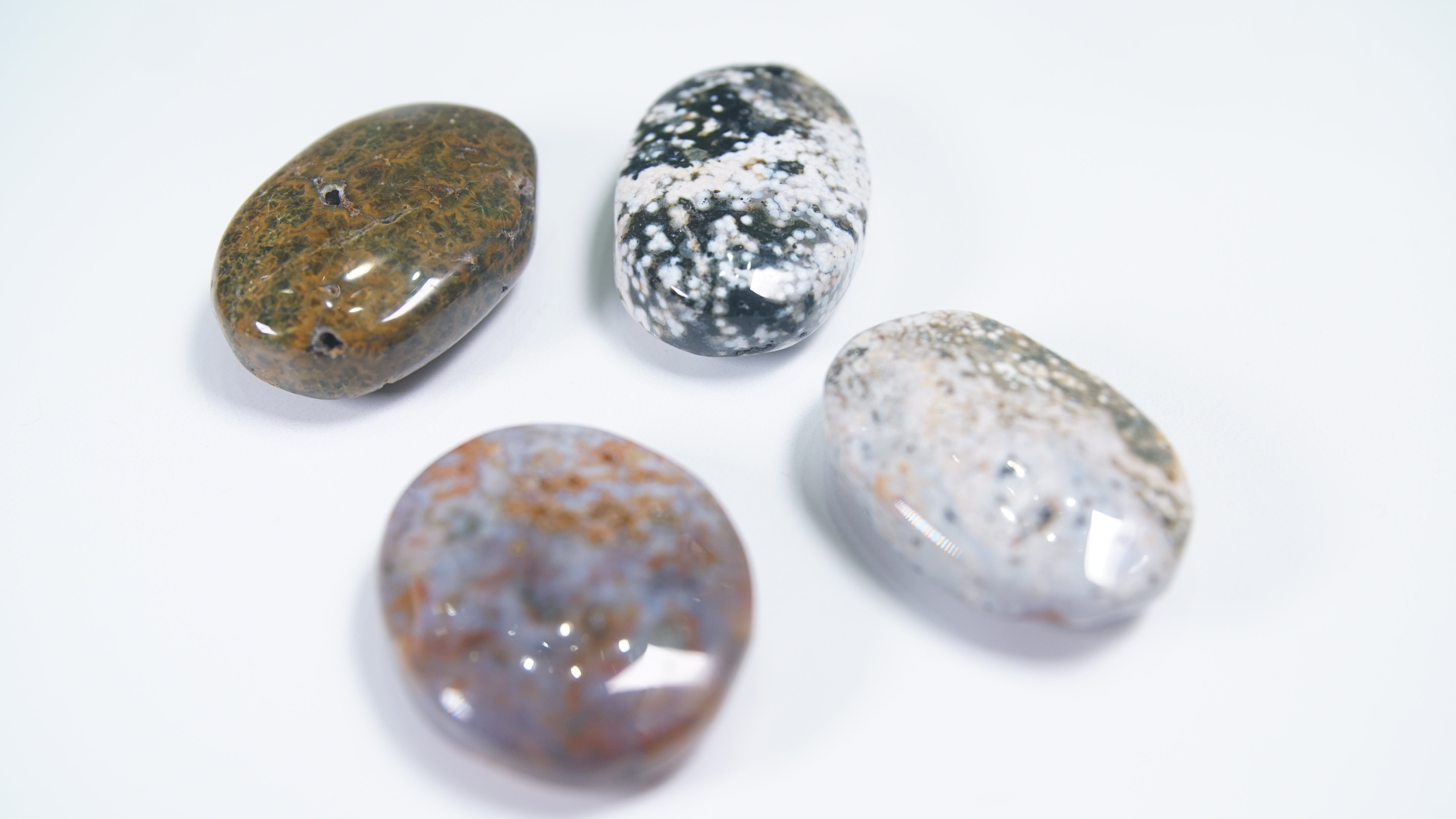 Ocean Jasper Palm Stones - Intuitively Selected