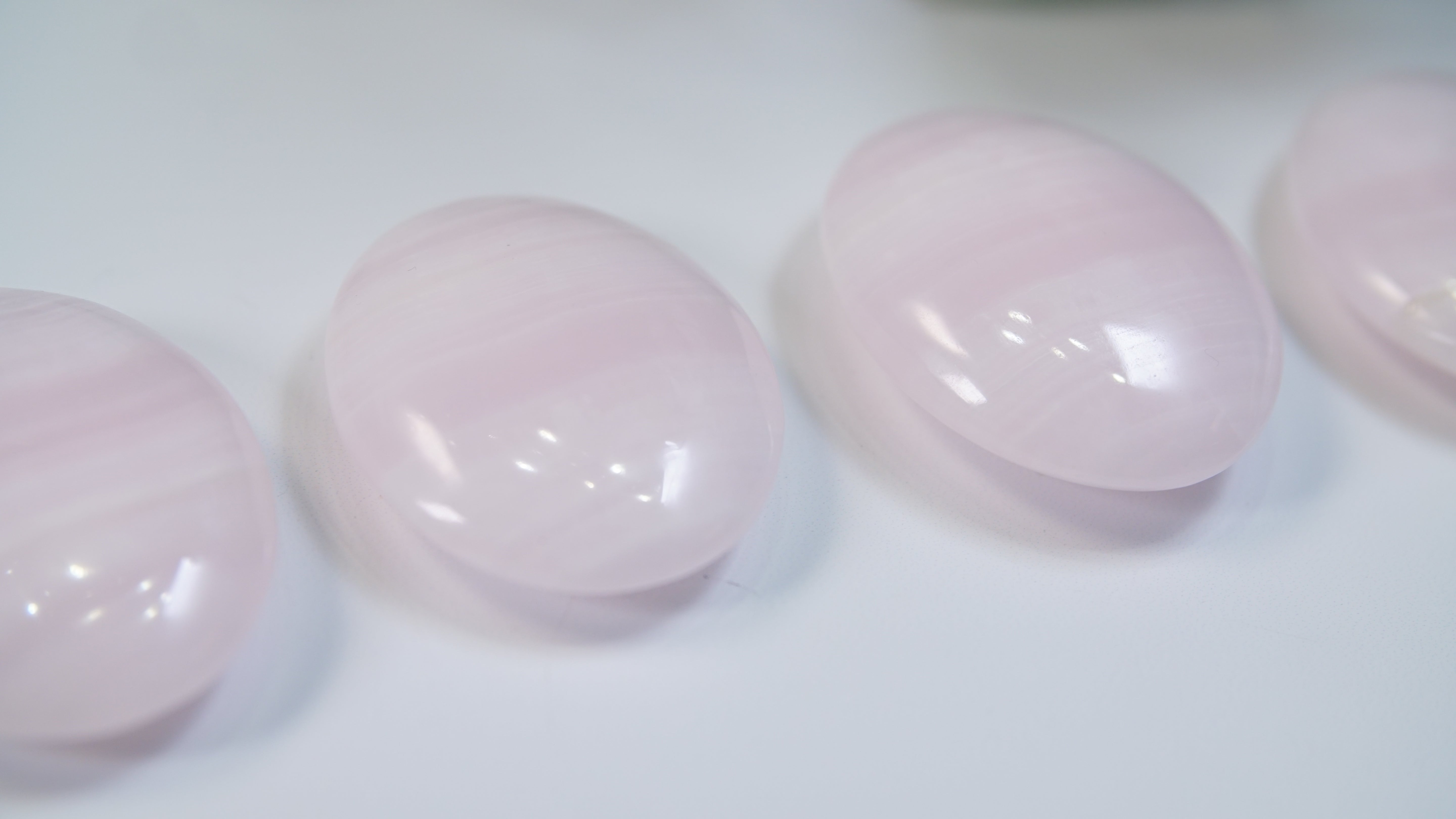 Pink Calcite Palms From Pakistan - Intuitively Selected