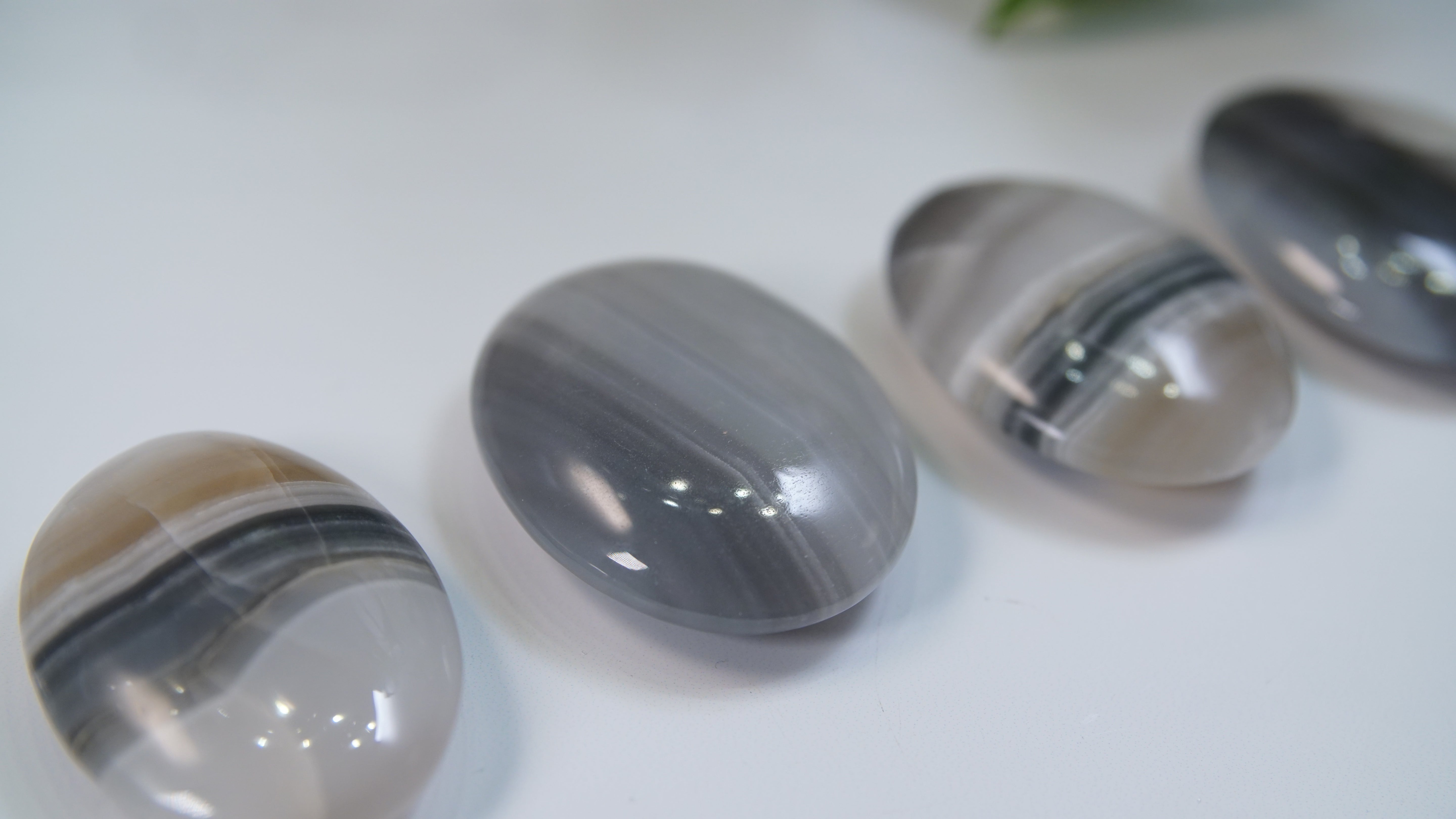 Black Onyx Calcite Palms From Pakistan - Intuitively Selected