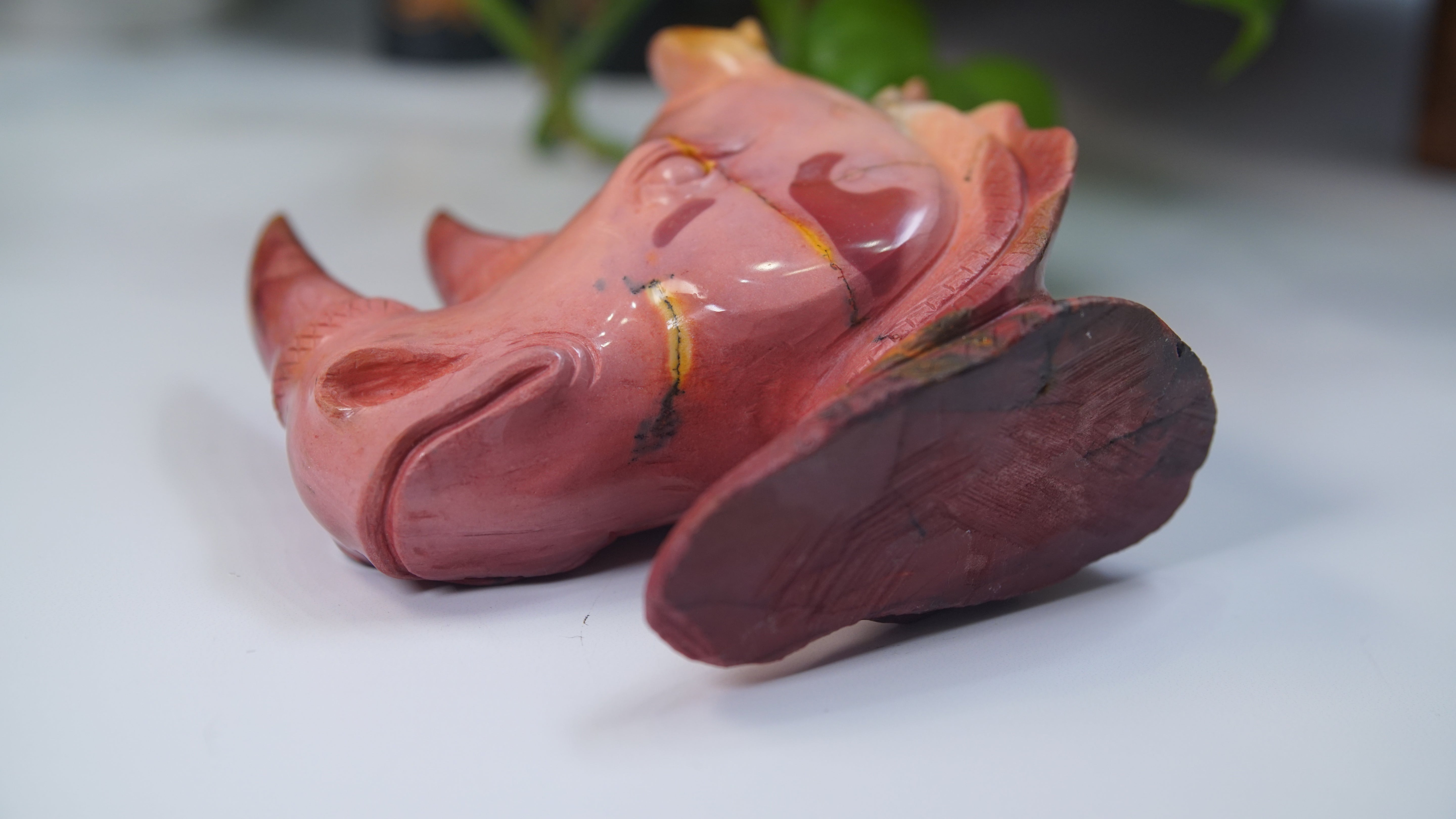 Mookaite Rhino Head Boutique Carving