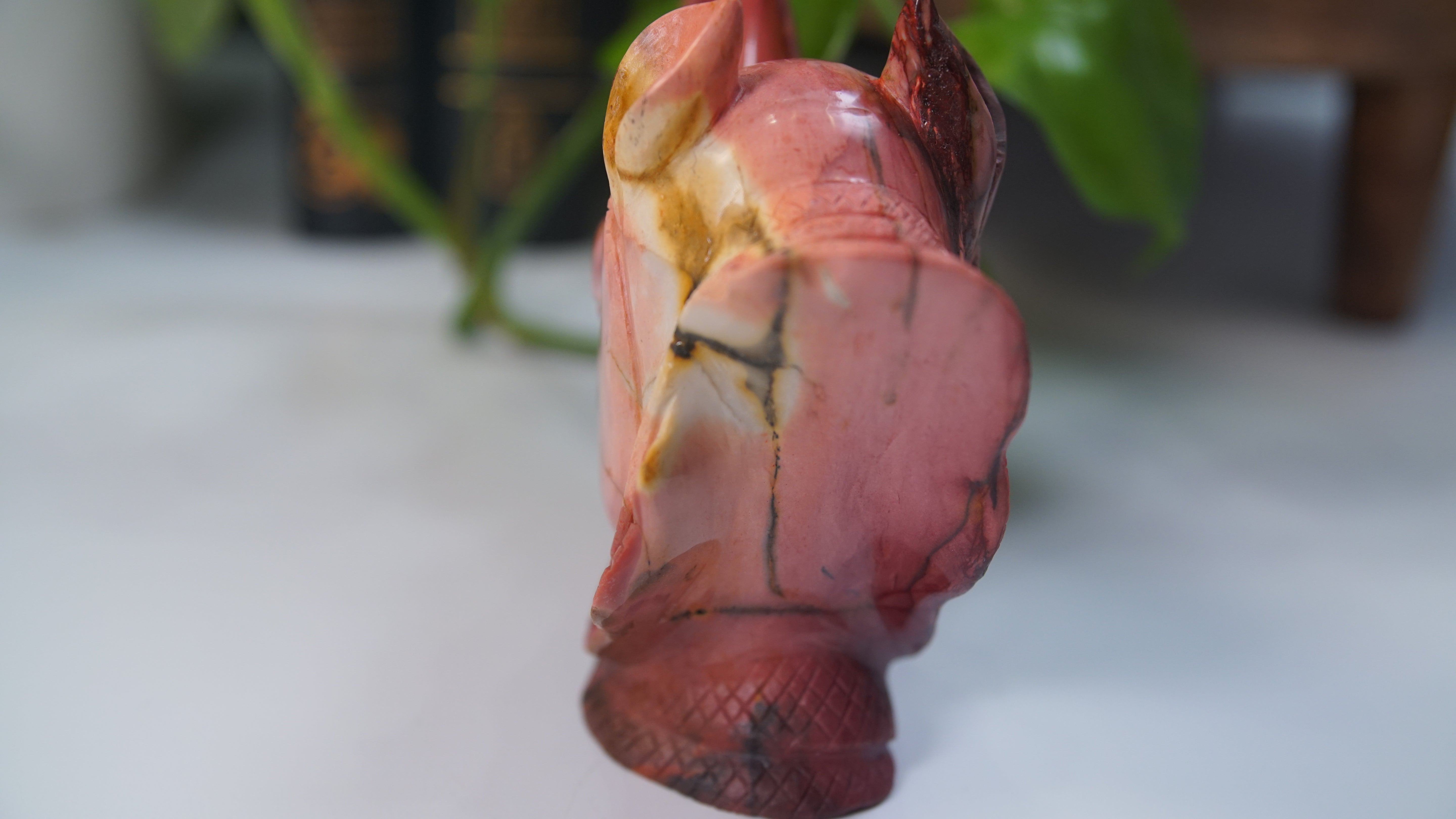 Mookaite Rhino Head Boutique Carving