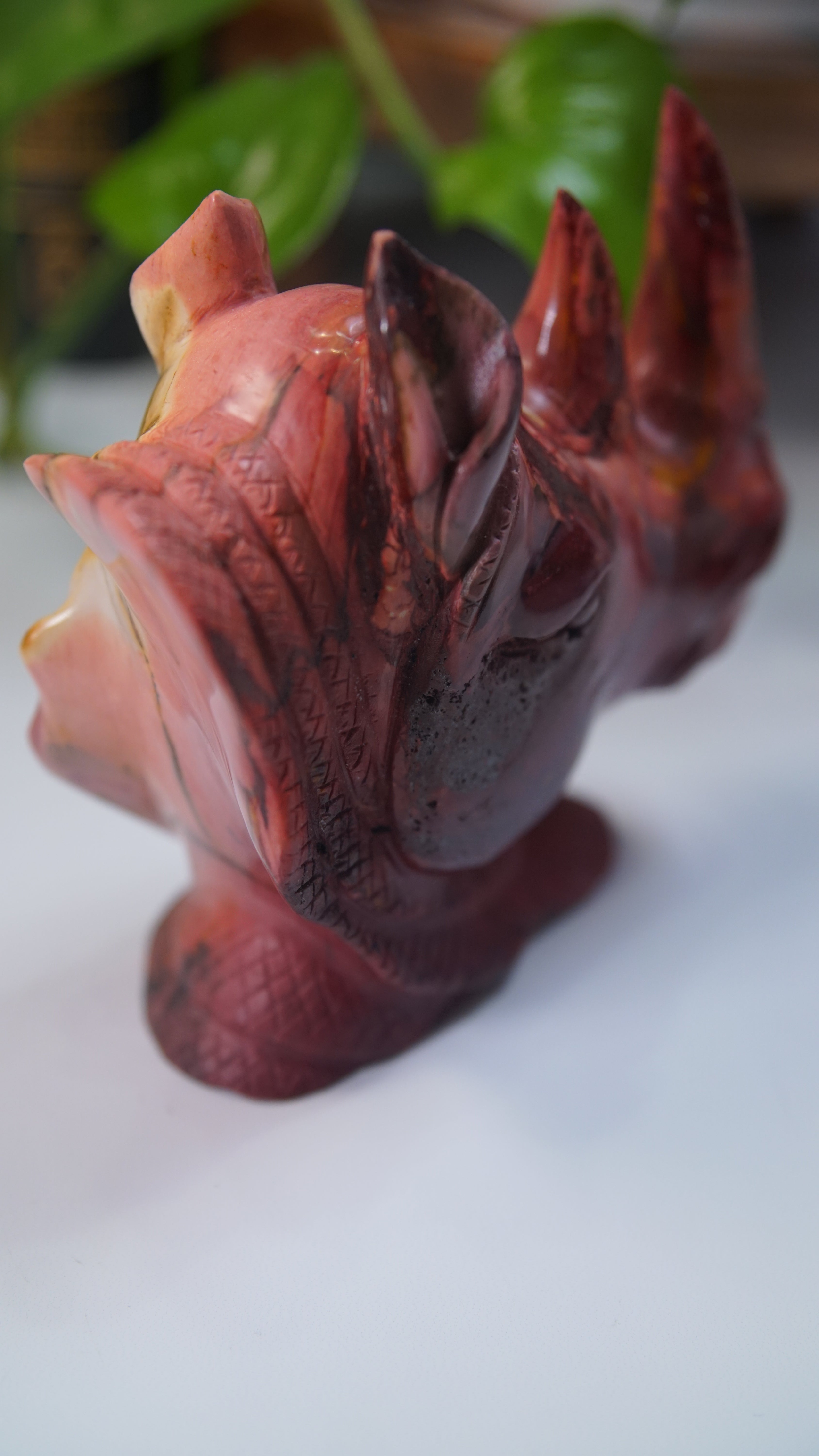 Mookaite Rhino Head Boutique Carving