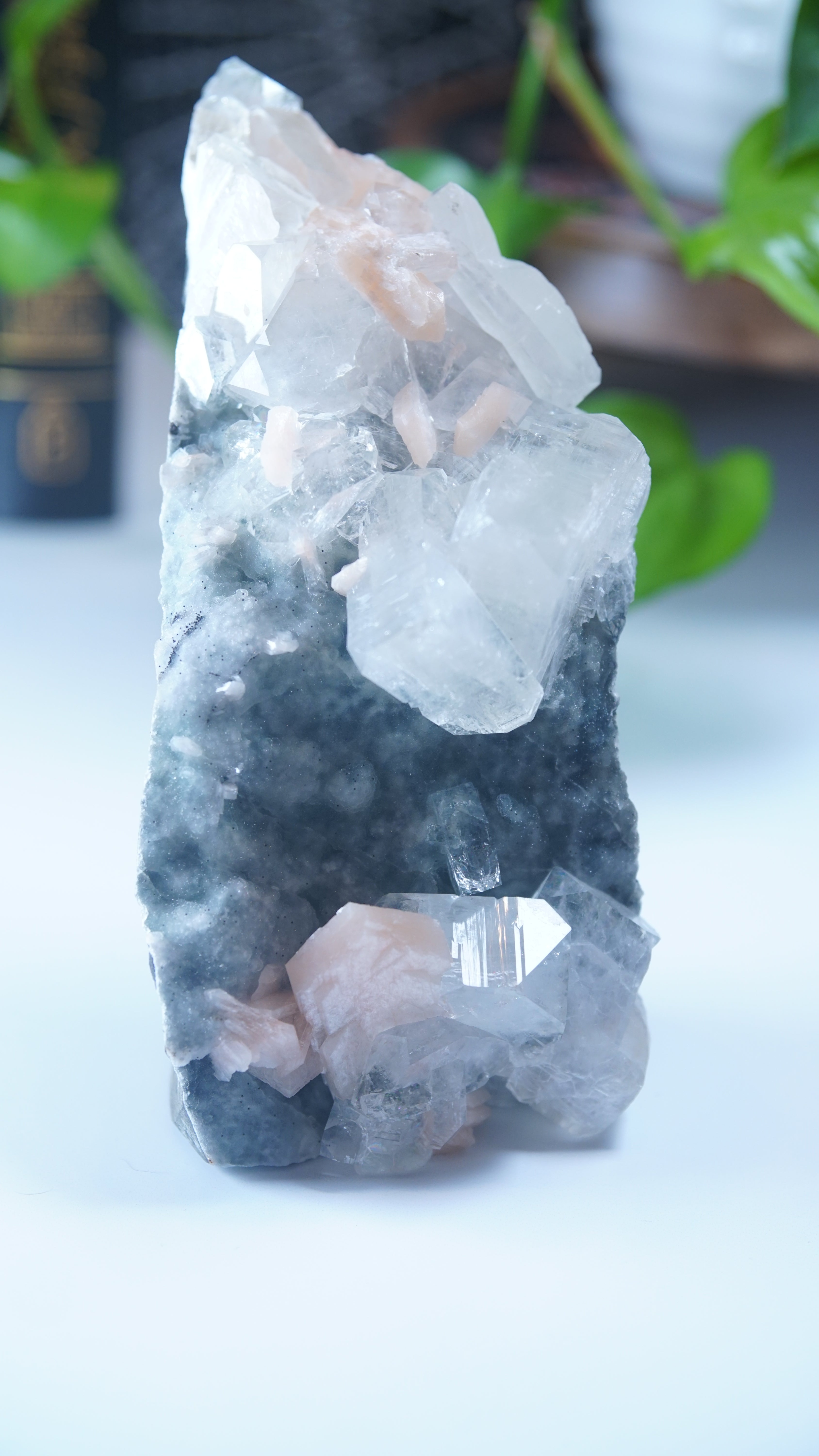 Diamond Apophyllite Blue Chalcedony Sugar Druzy Cluster | High Quality Diamond Apophyllite | US Seller
