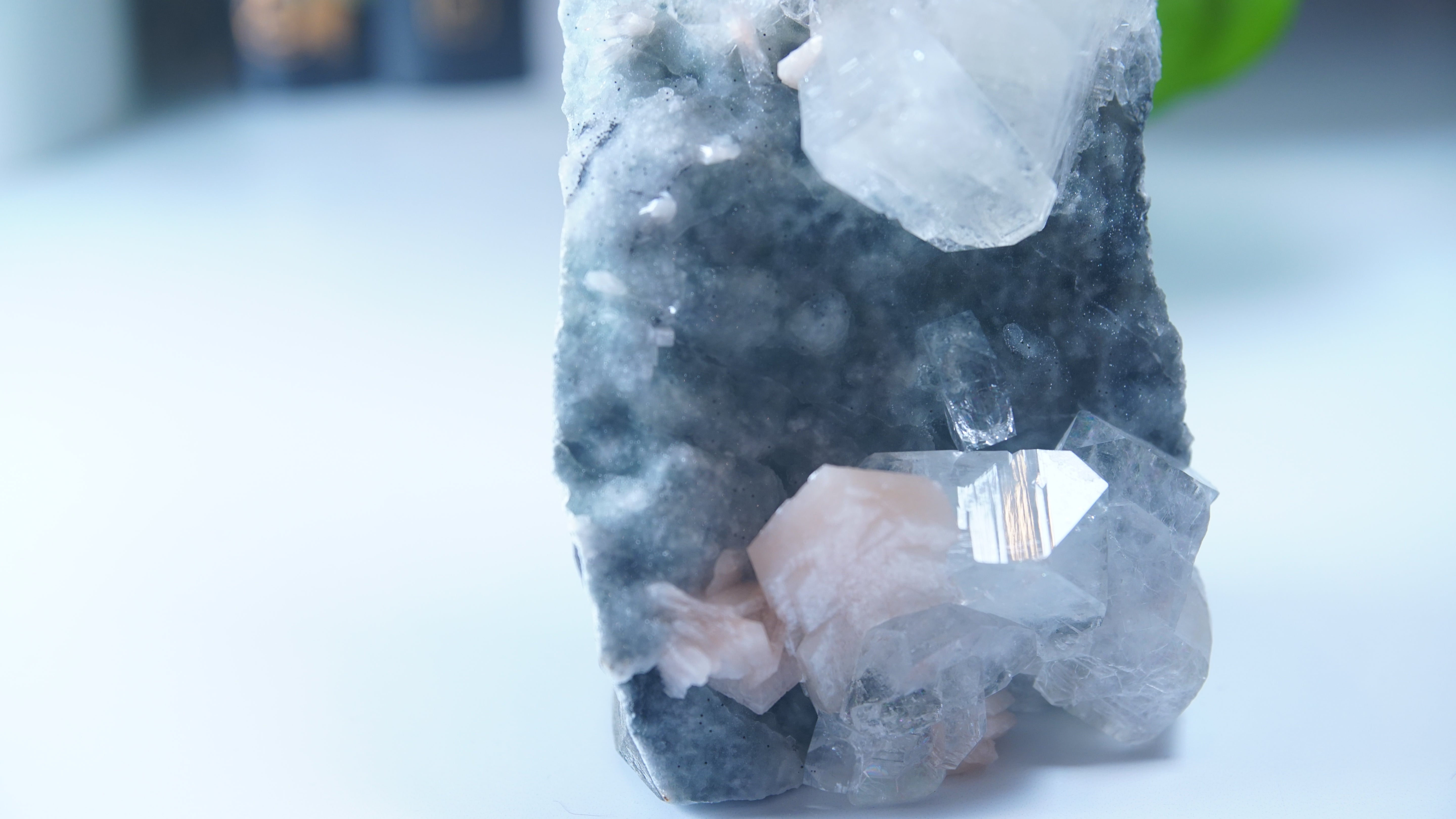 Diamond Apophyllite Blue Chalcedony Sugar Druzy Cluster | High Quality Diamond Apophyllite | US Seller