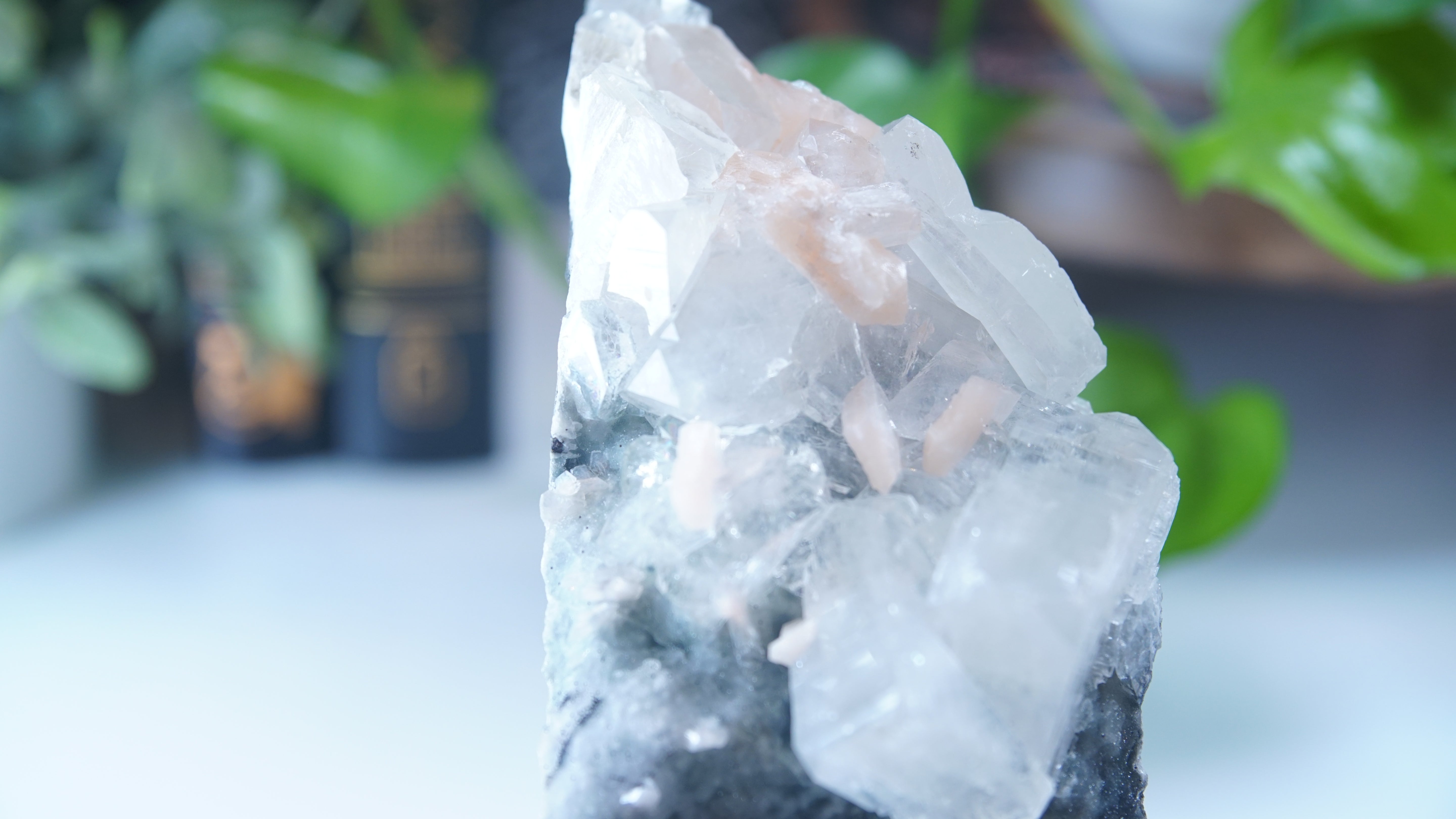 Diamond Apophyllite Blue Chalcedony Sugar Druzy Cluster | High Quality Diamond Apophyllite | US Seller