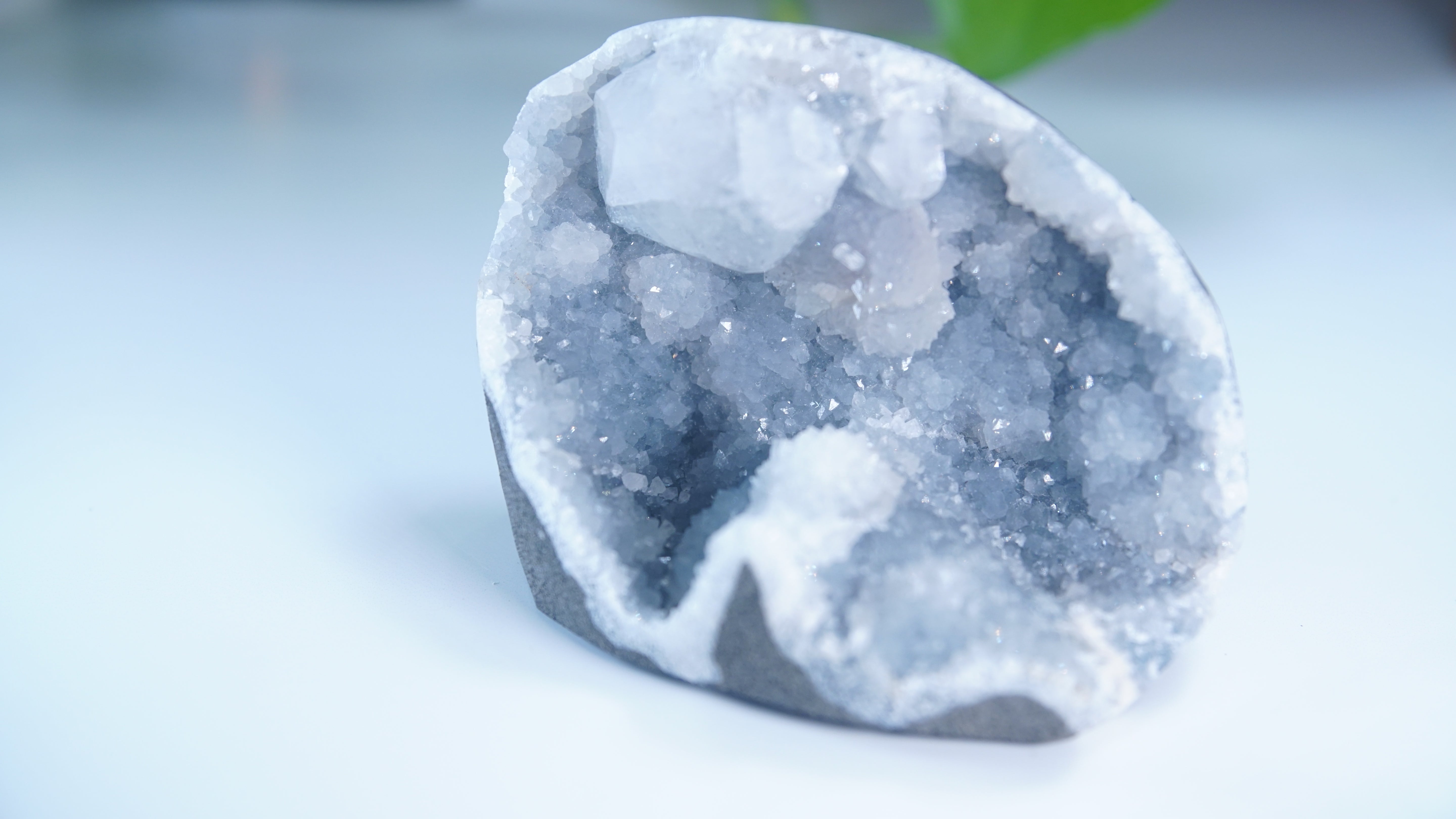 Diamond Apophyllite Blue Chalcedony Sugar Druzy Cluster | High Quality Diamond Apophyllite | US Seller