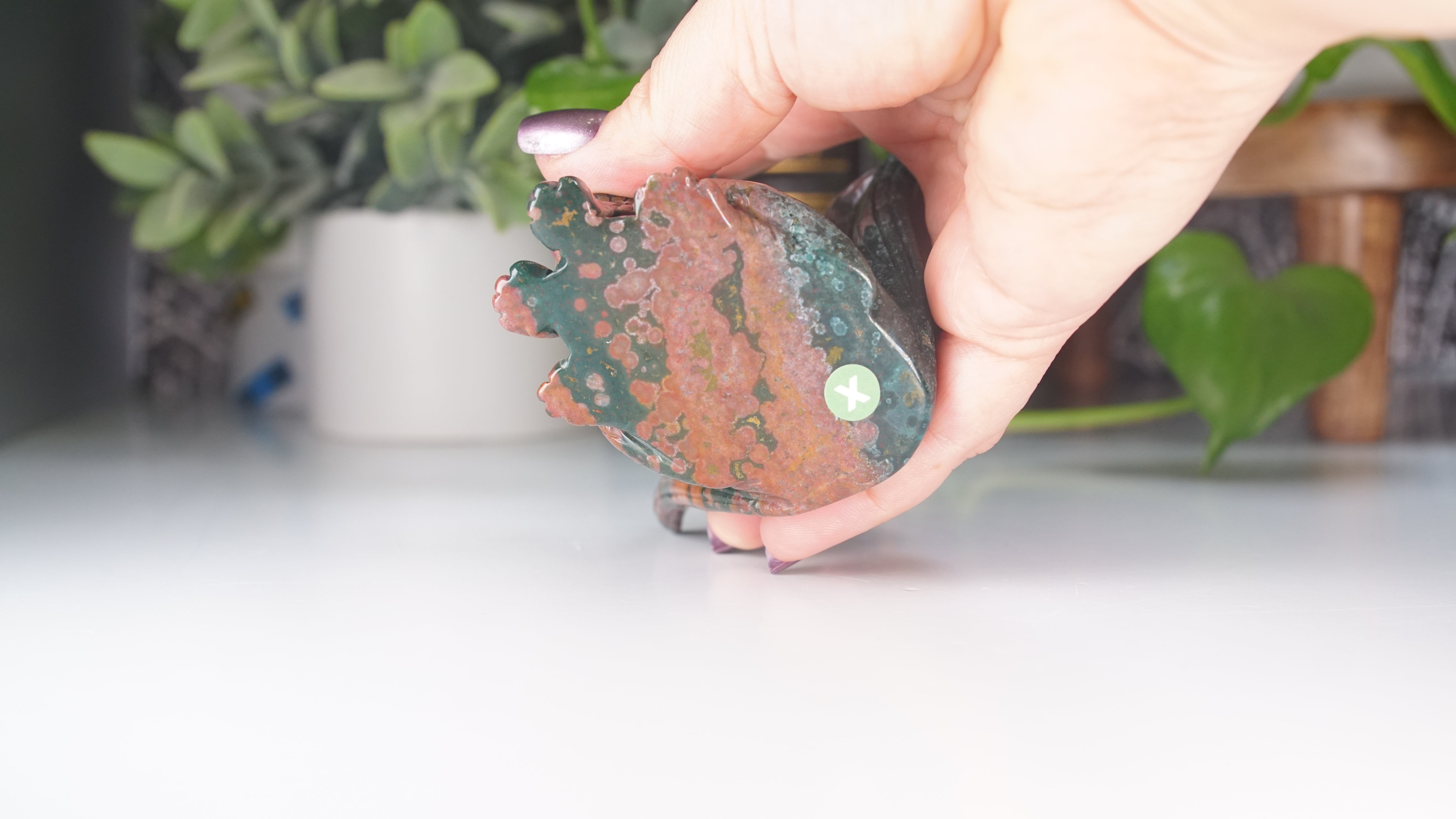 Ocean Jasper Boutique Fox Carving