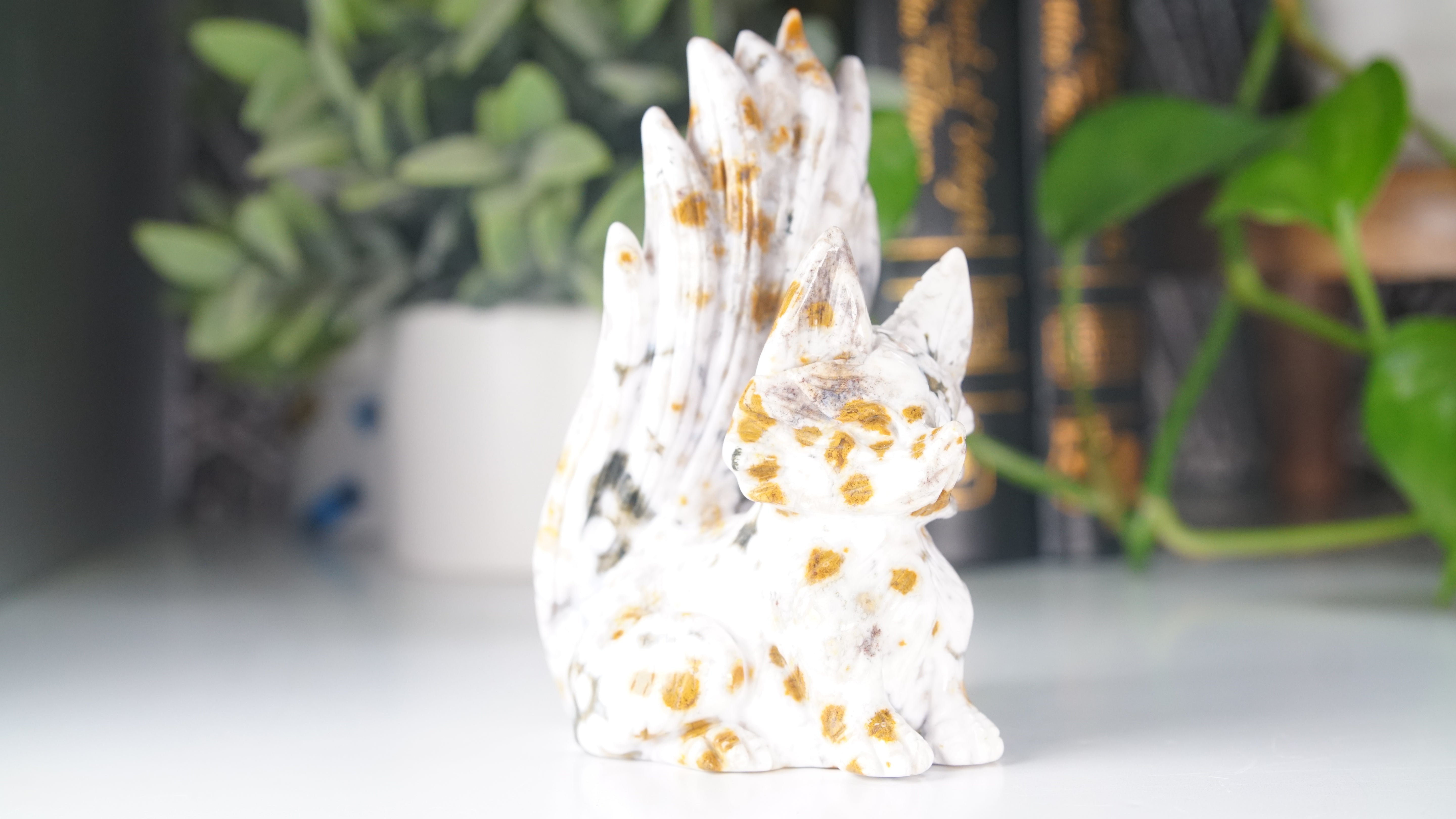 Ocean Jasper Boutique Fox Carving
