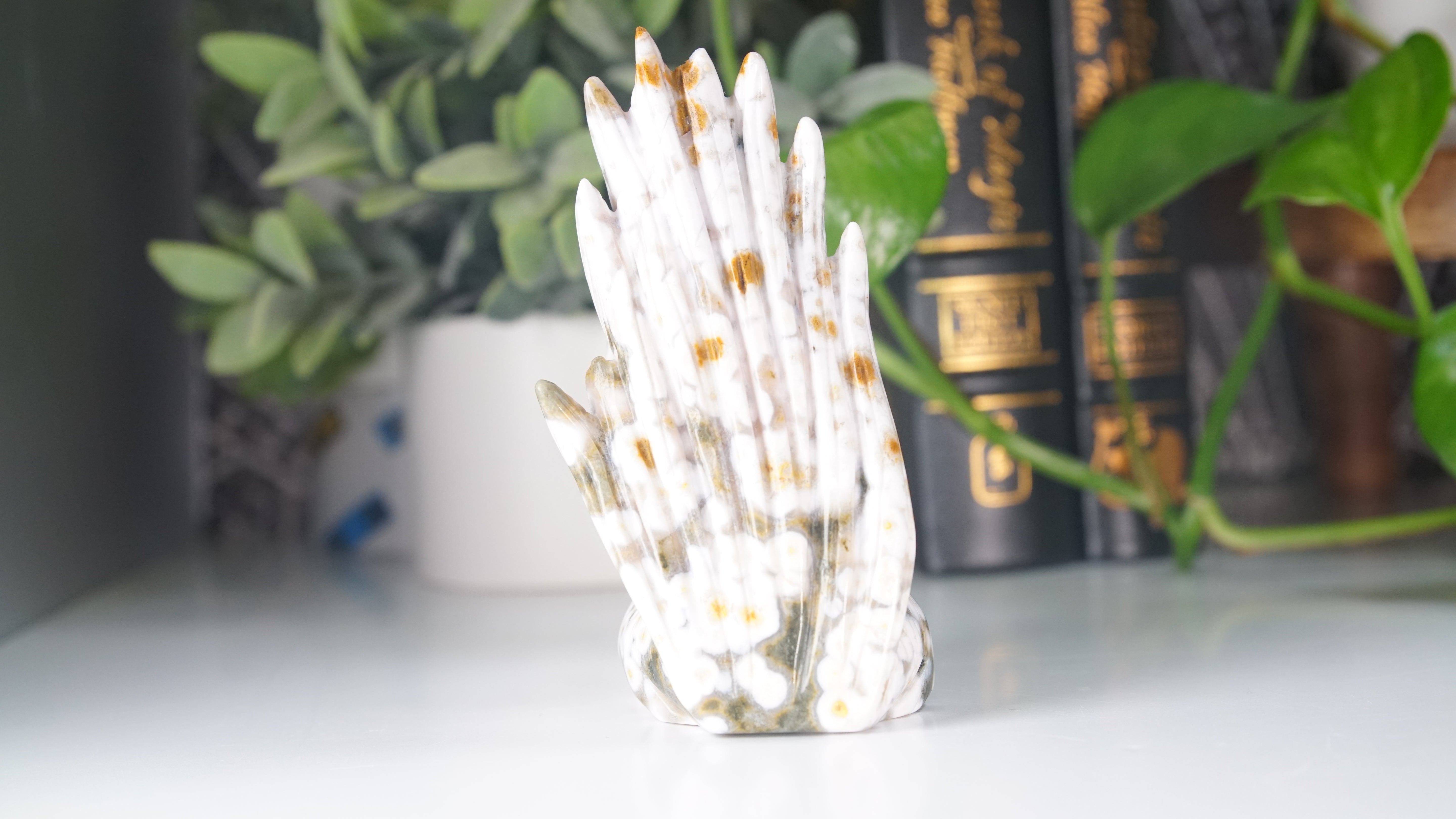 Ocean Jasper Boutique Fox Carving