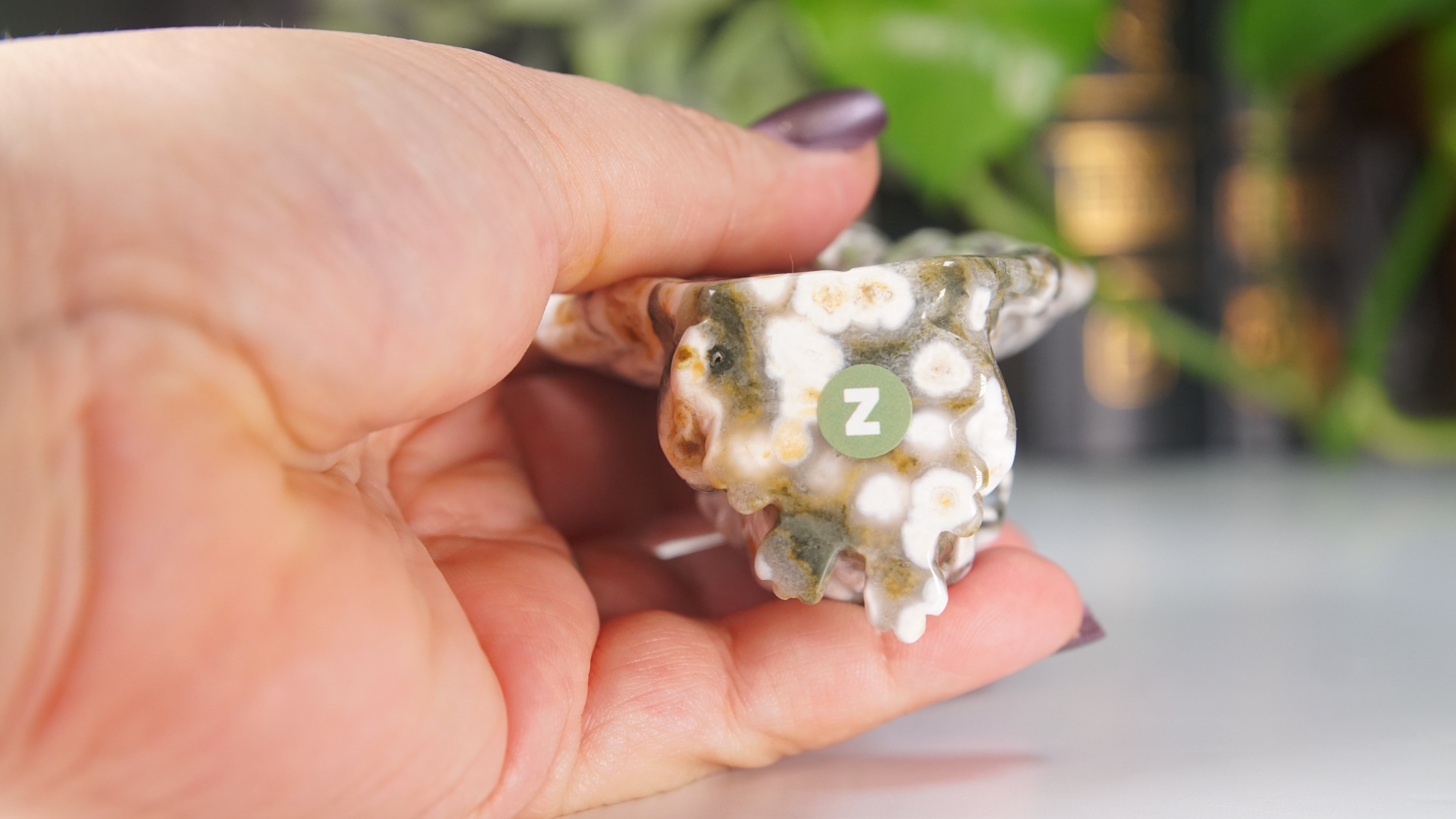 Ocean Jasper Boutique Fox Carving