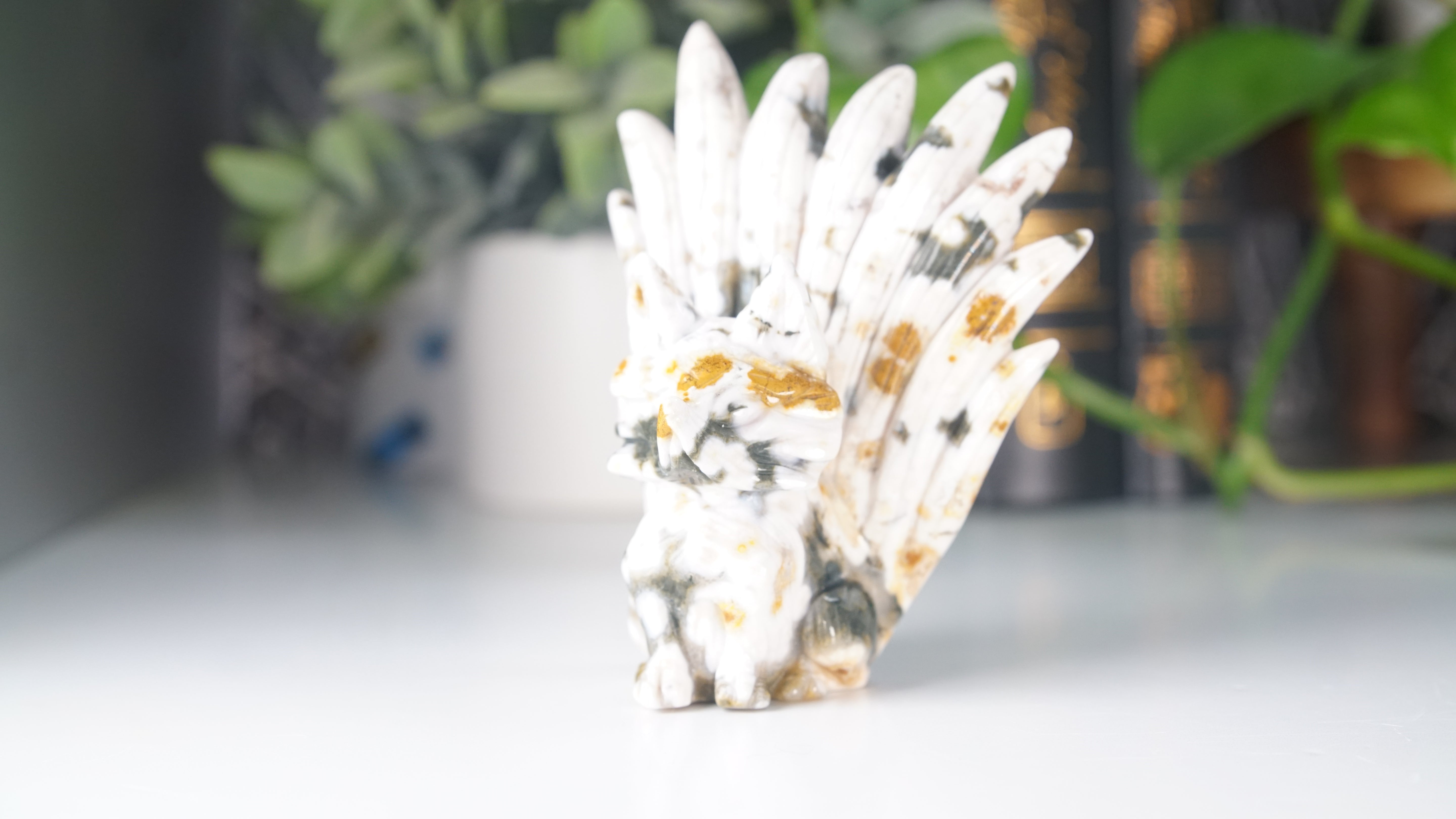 Ocean Jasper Boutique Fox Carving