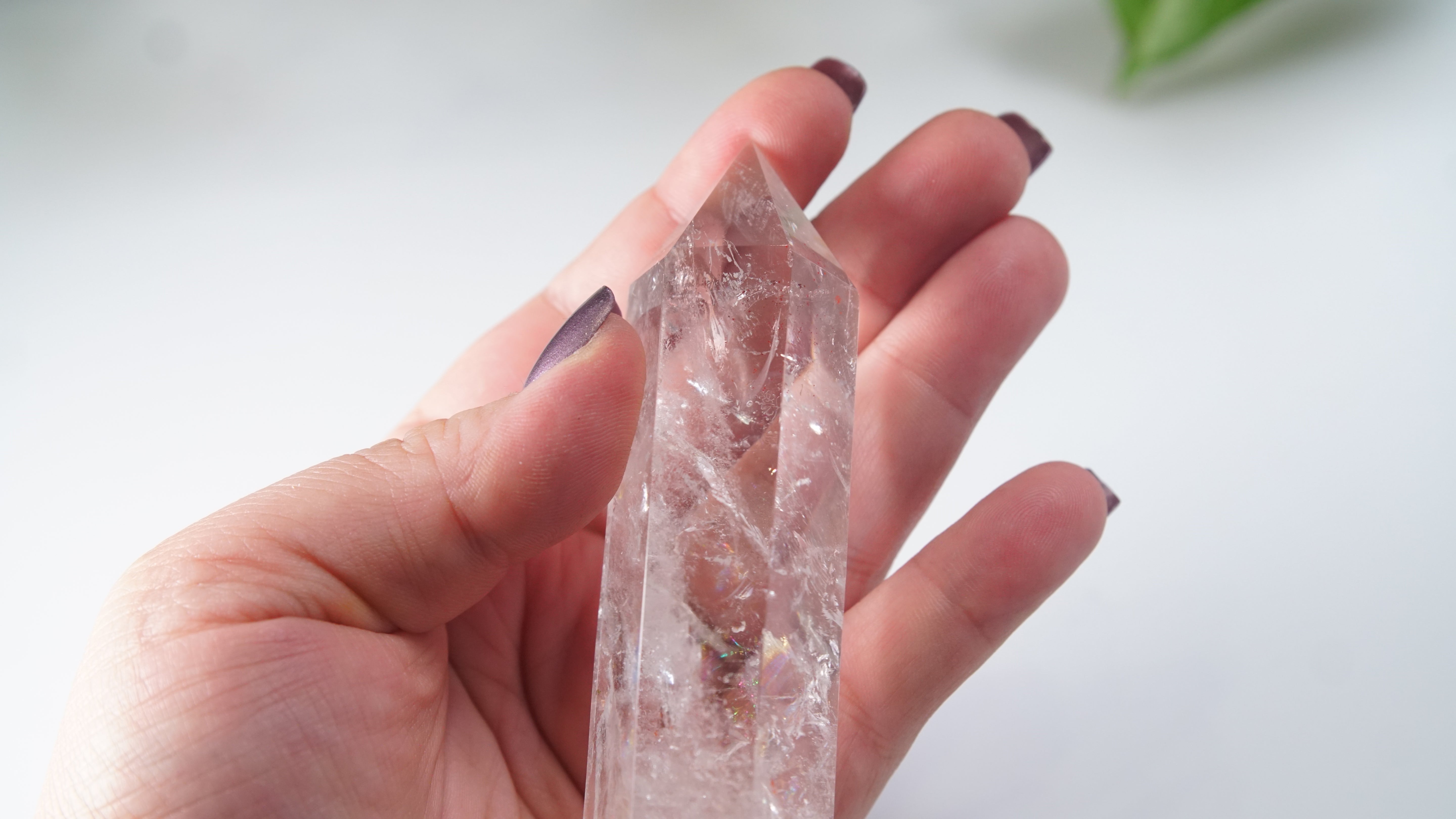 Large Chunky Rainbow Clear Quartz Towers | High Quality Quartz