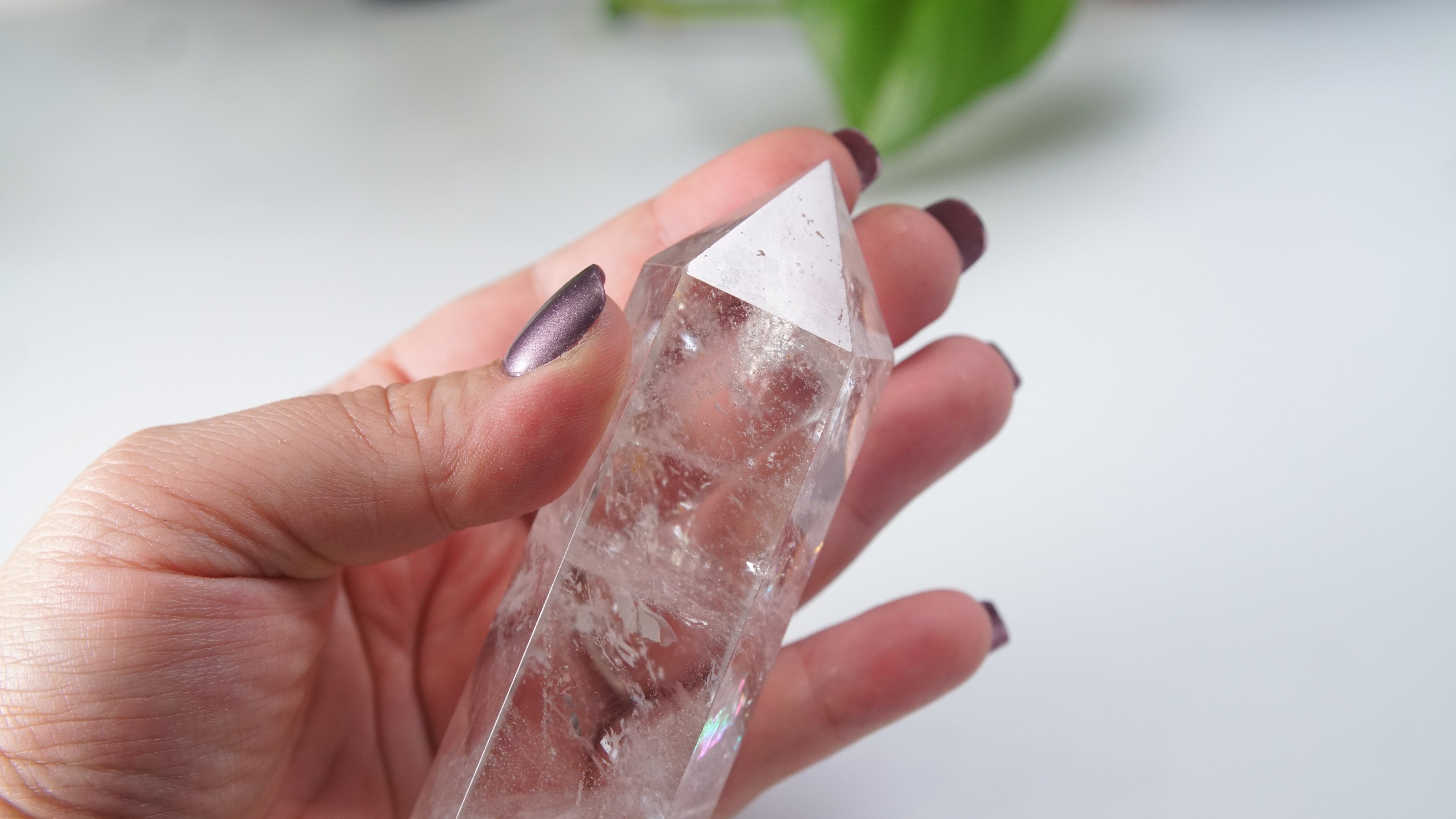 Large Chunky Rainbow Clear Quartz Towers | High Quality Quartz