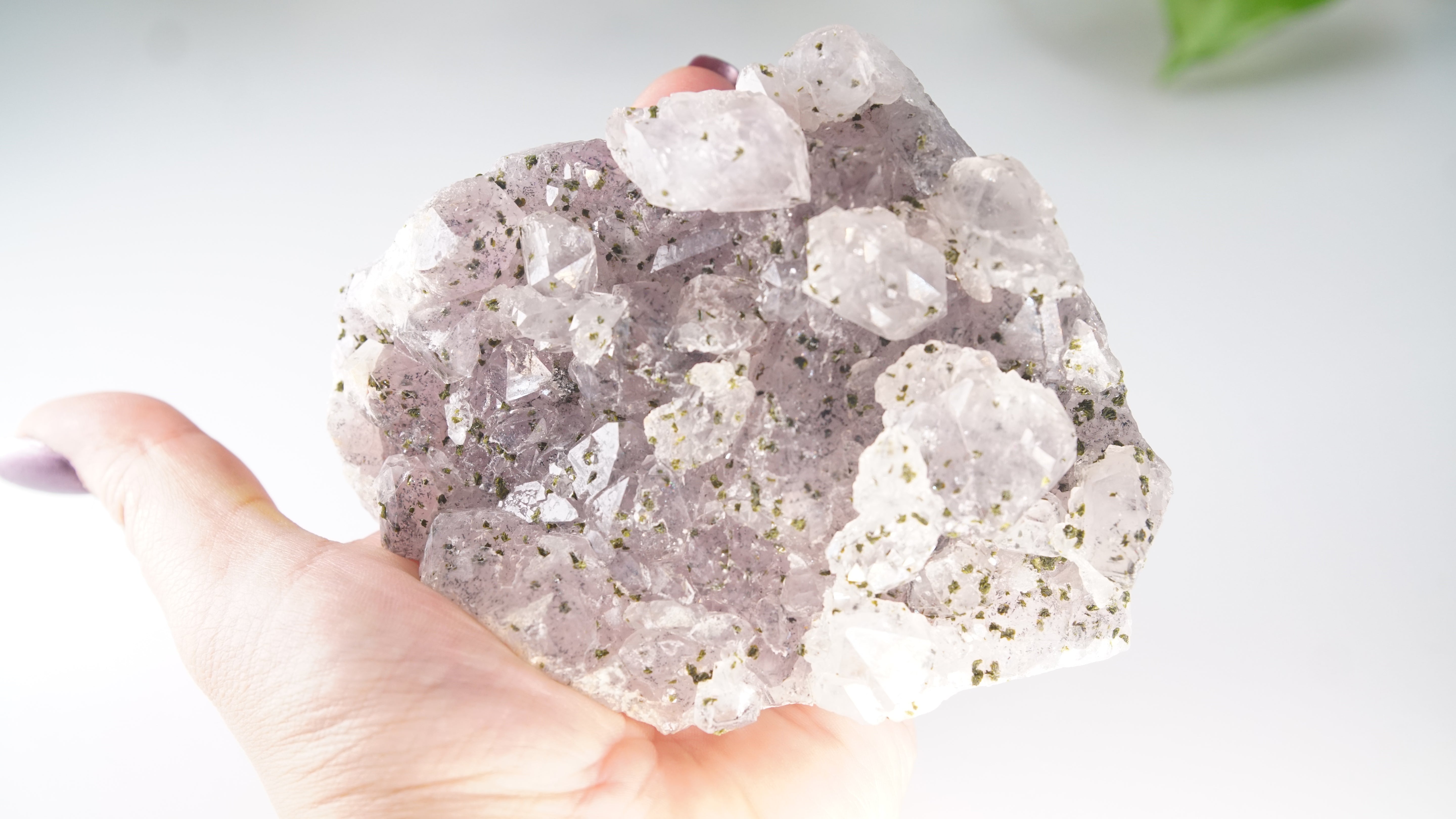 Amethyst Super Seven Chinese Garden Quartz Epidote Cluster