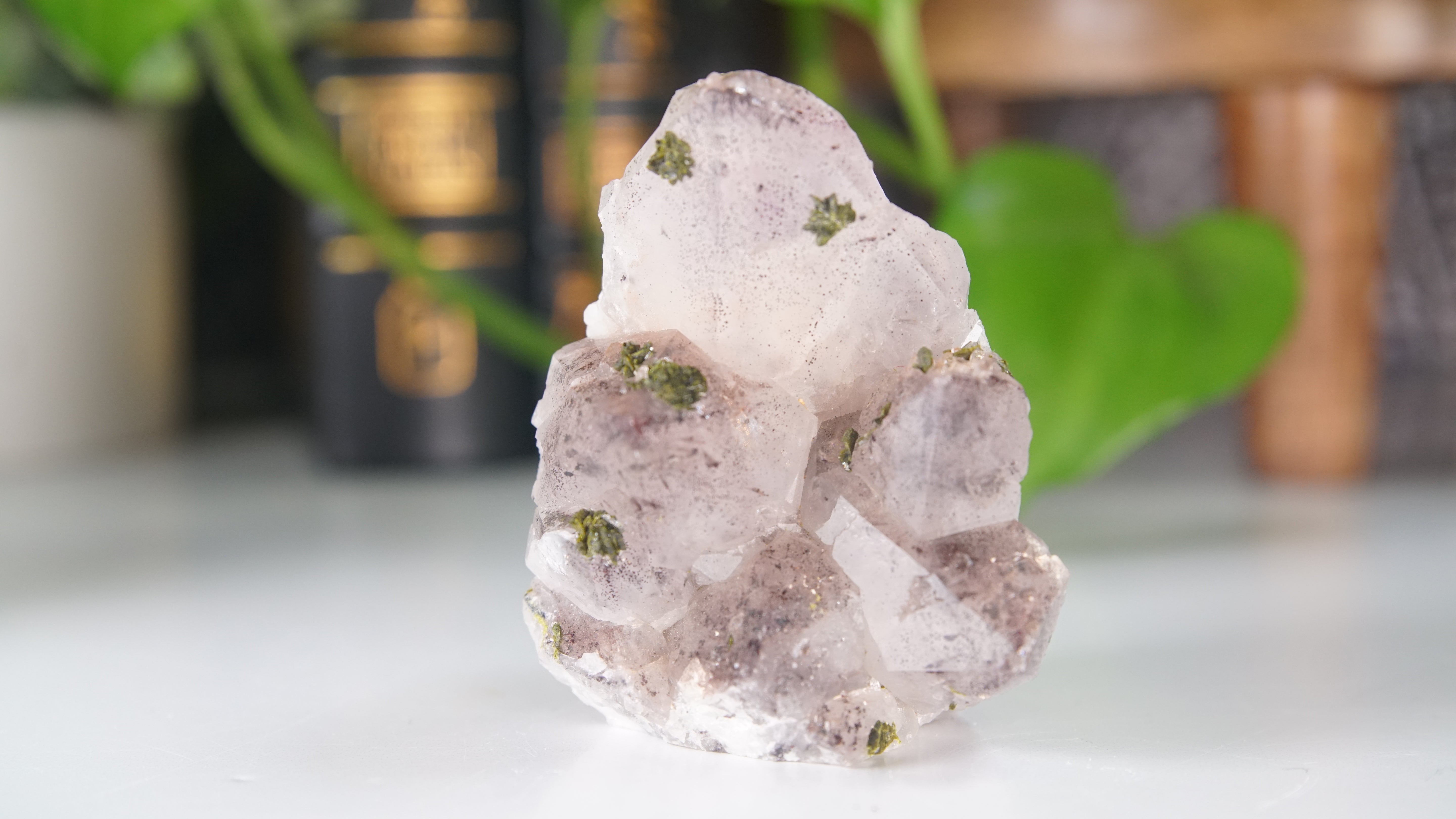 Amethyst Cluster with Epidote | Chinese Garden Quartz