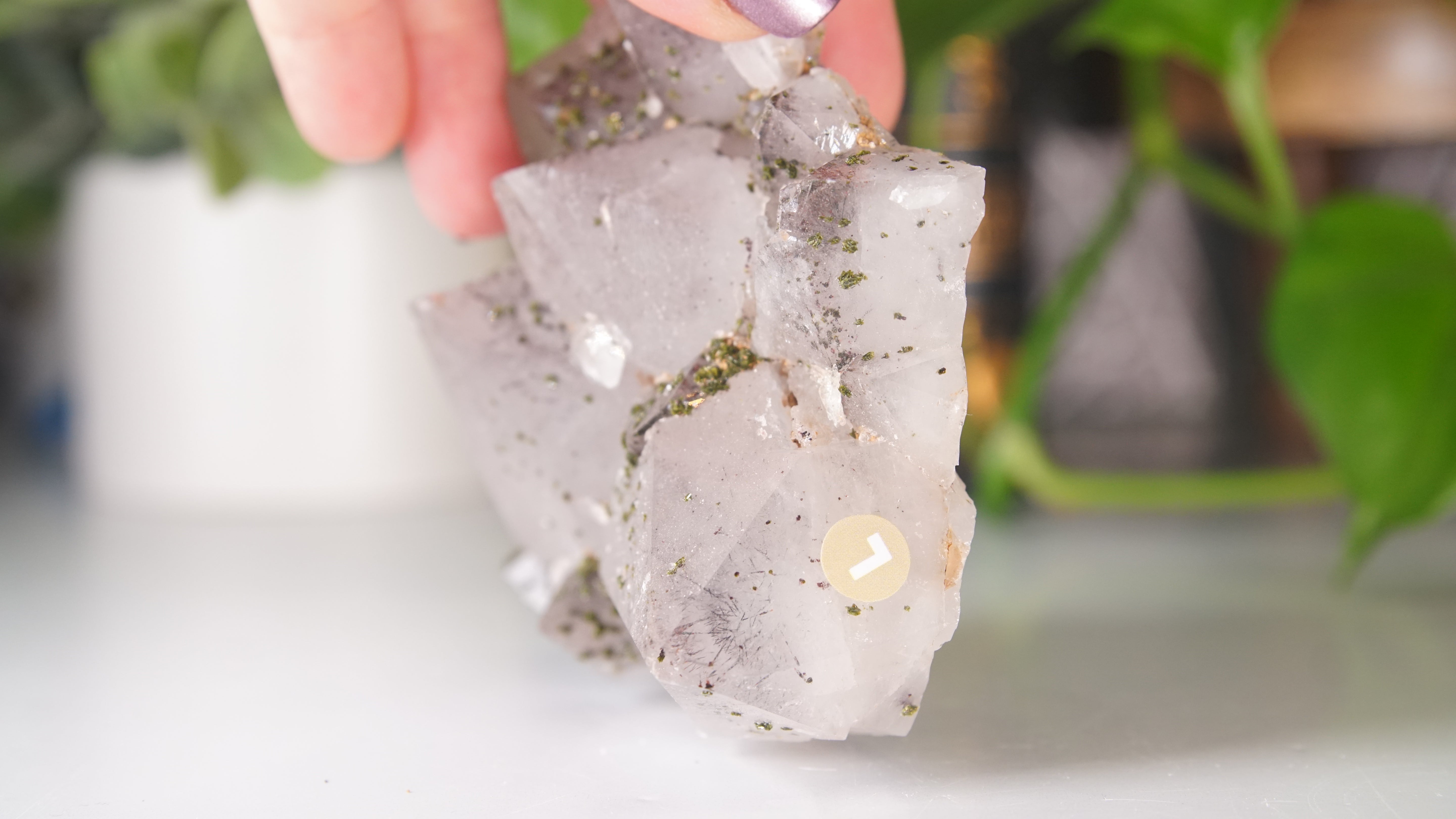 Chinese Garden Quartz Cluster With Rutile | Epidote & Garden Quartz