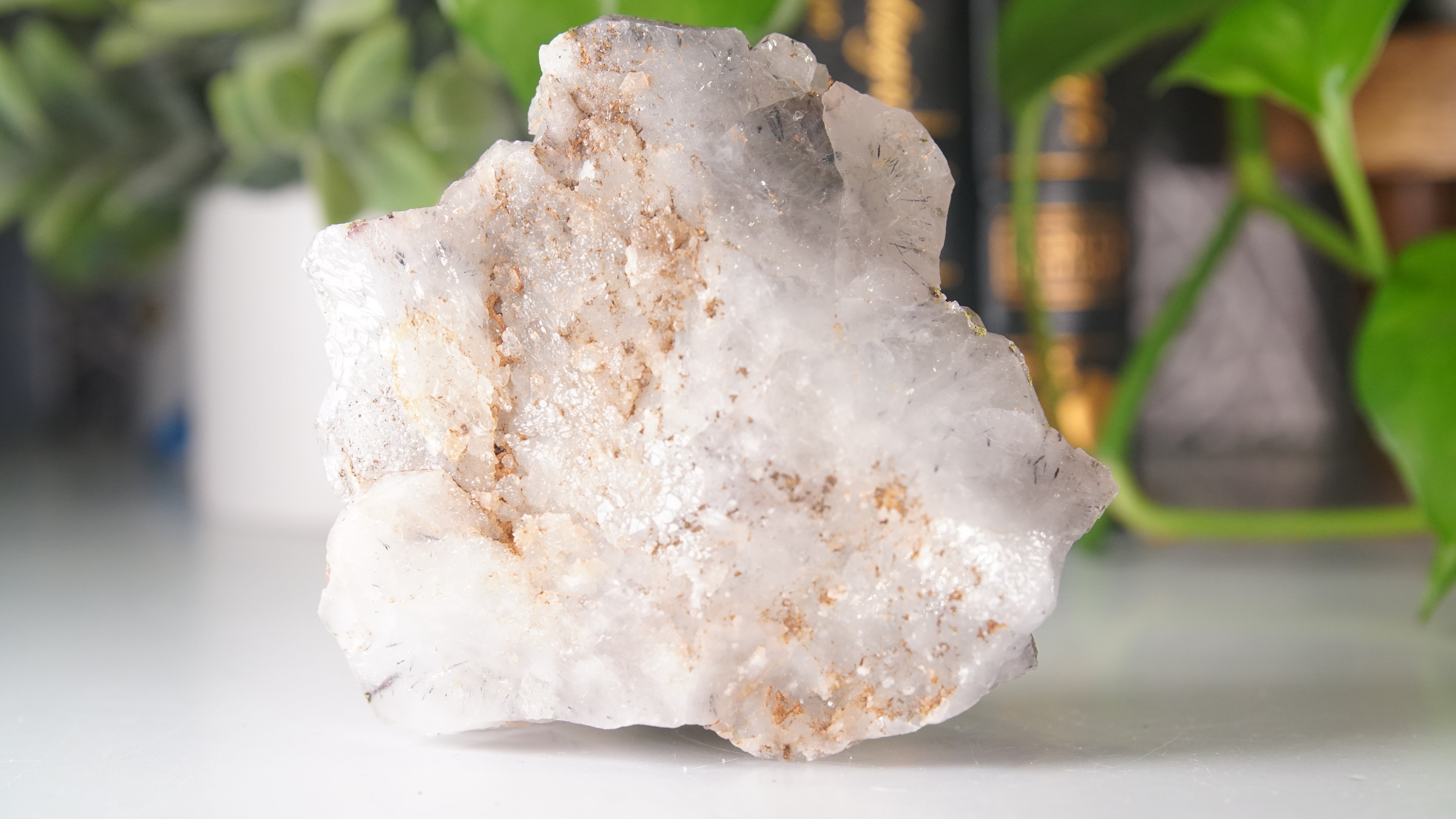Chinese Garden Quartz Cluster With Rutile | Epidote & Garden Quartz