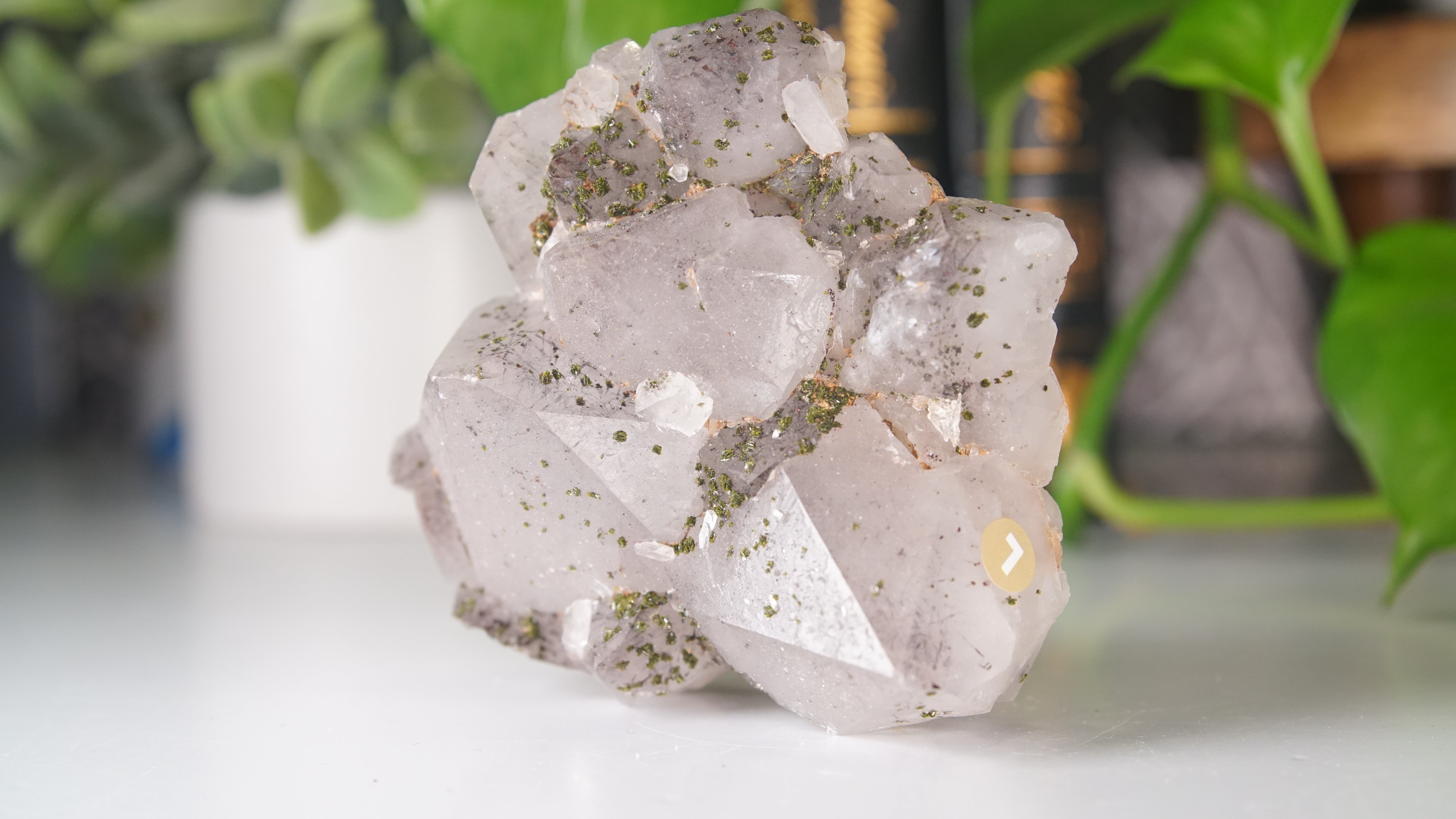 Chinese Garden Quartz Cluster With Rutile | Epidote & Garden Quartz