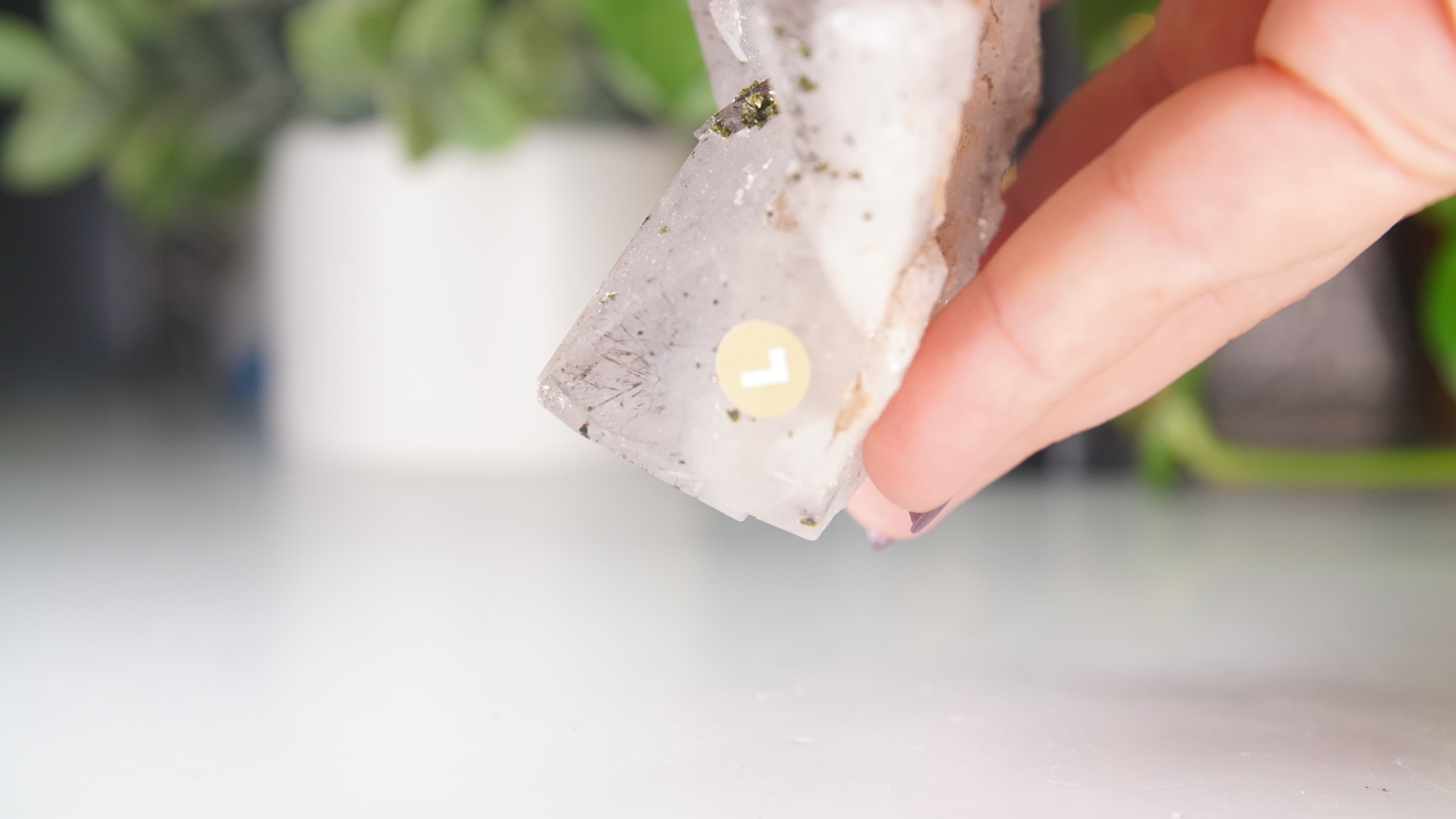 Chinese Garden Quartz Cluster With Rutile | Epidote & Garden Quartz