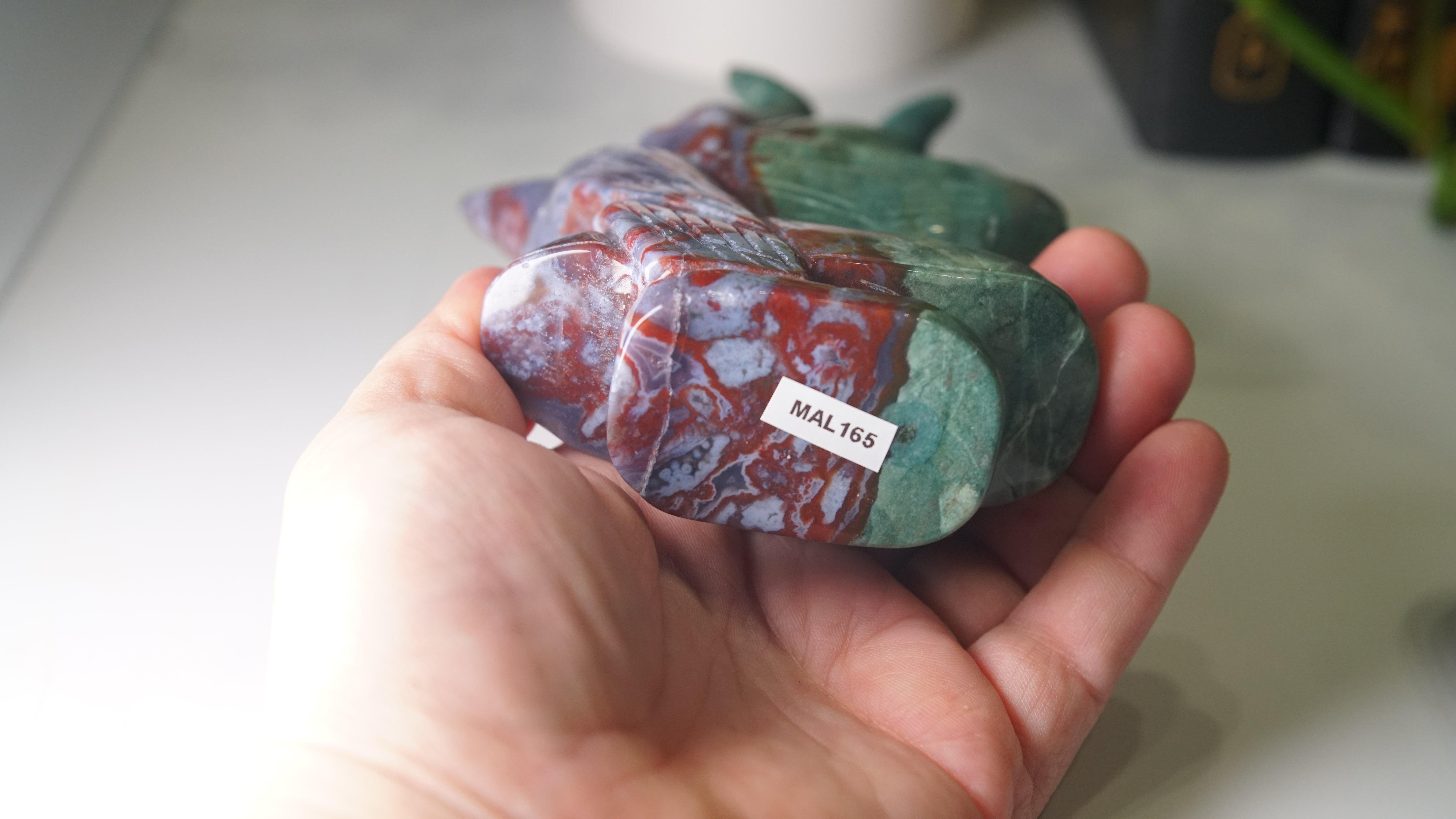 Ocean Jasper Boutique Villian Carving | Maleficent Carving