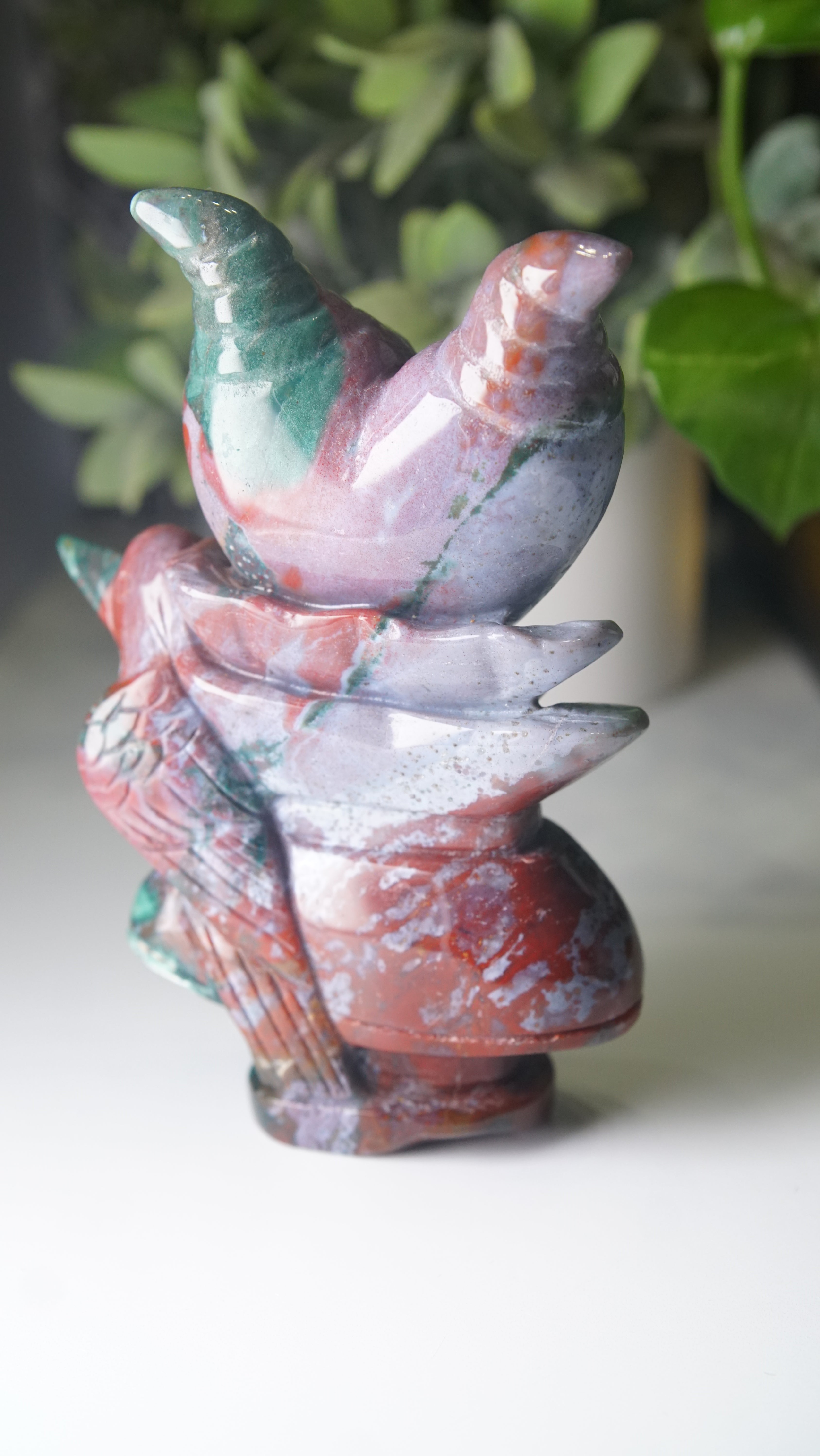 Ocean Jasper Boutique Villain Carving | Queen Of Hearts Carving