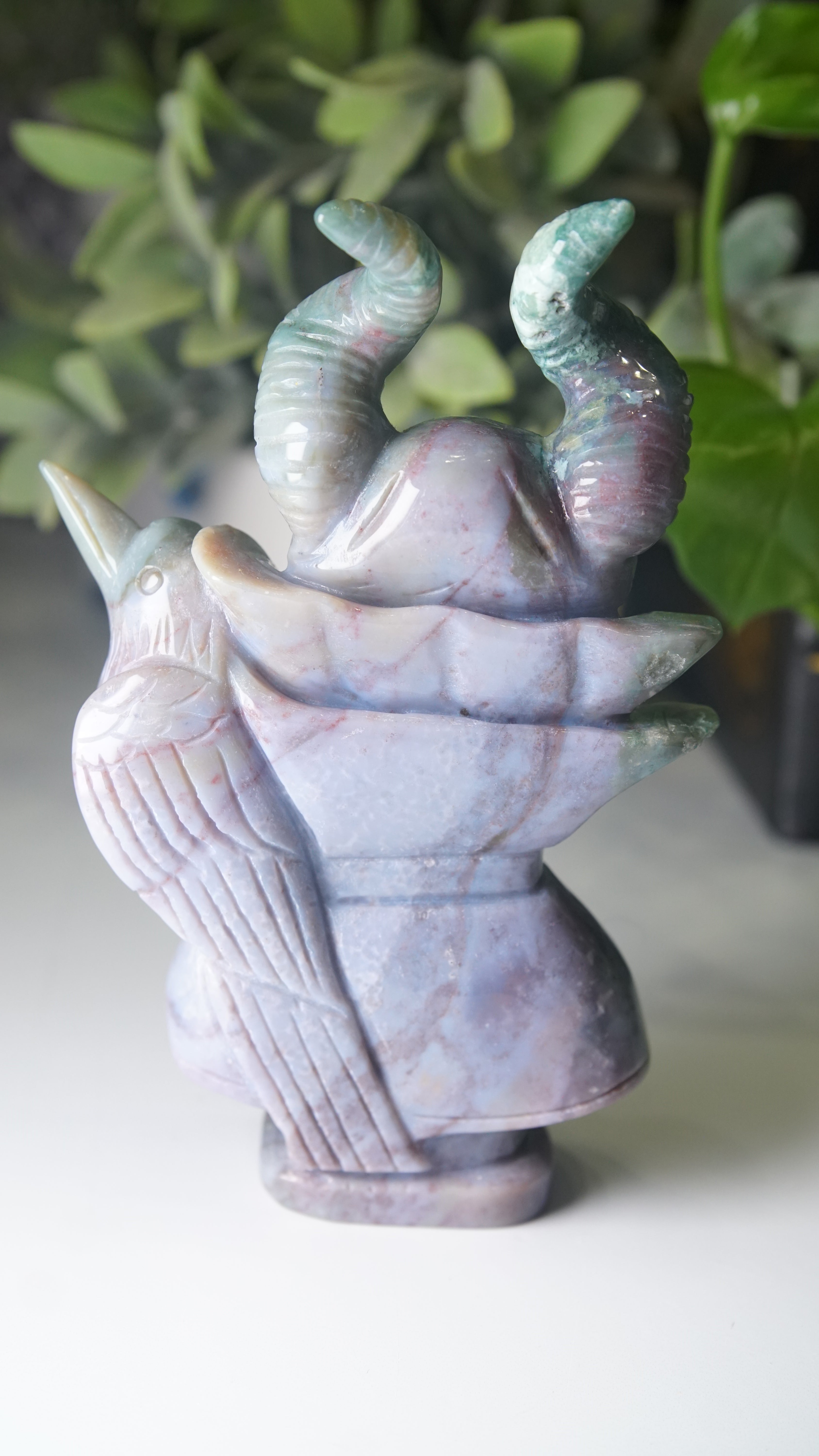 Ocean Jasper Boutique Villain Carving | Maleficent Carving