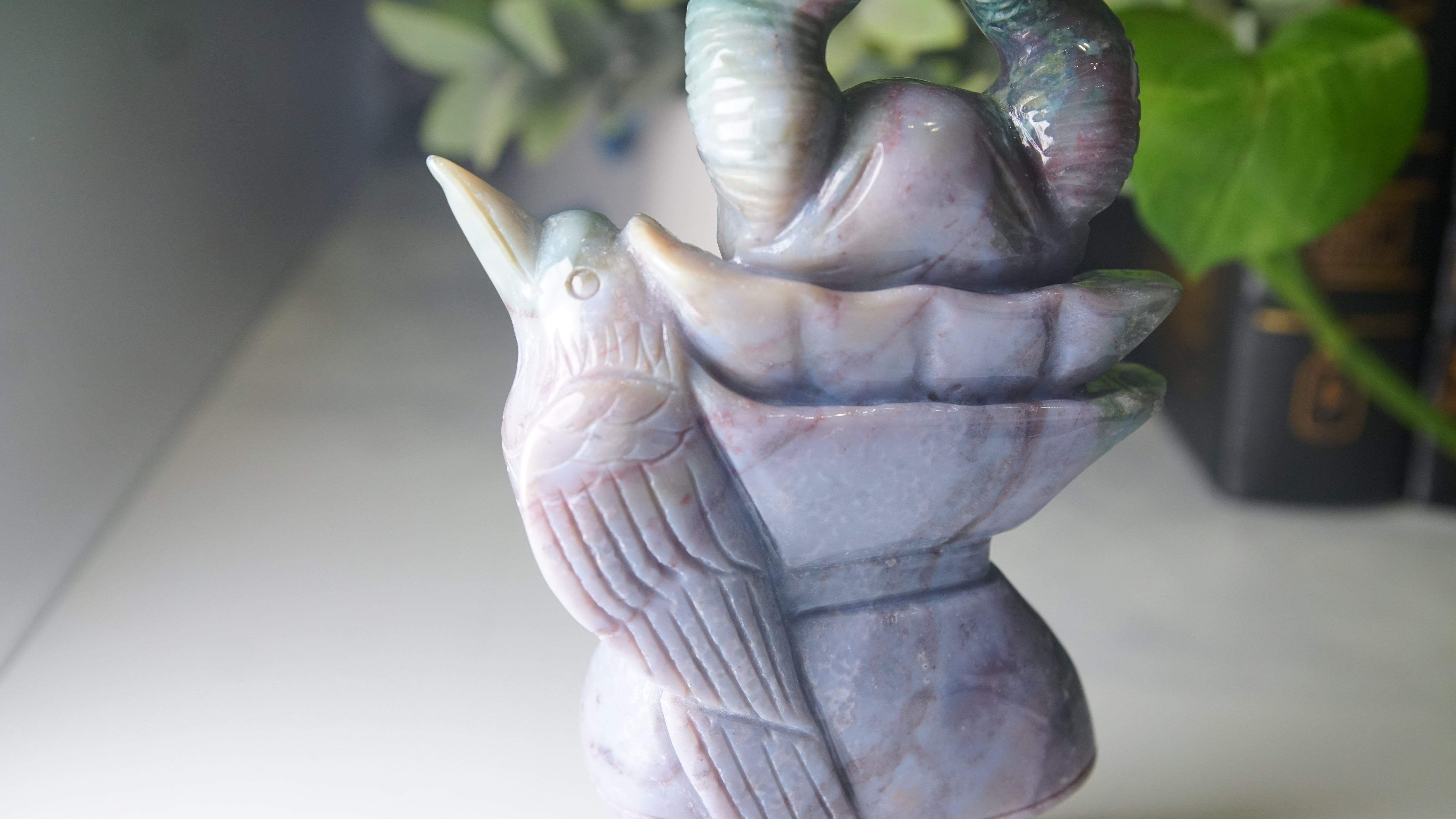 Ocean Jasper Boutique Villain Carving | Maleficent Carving