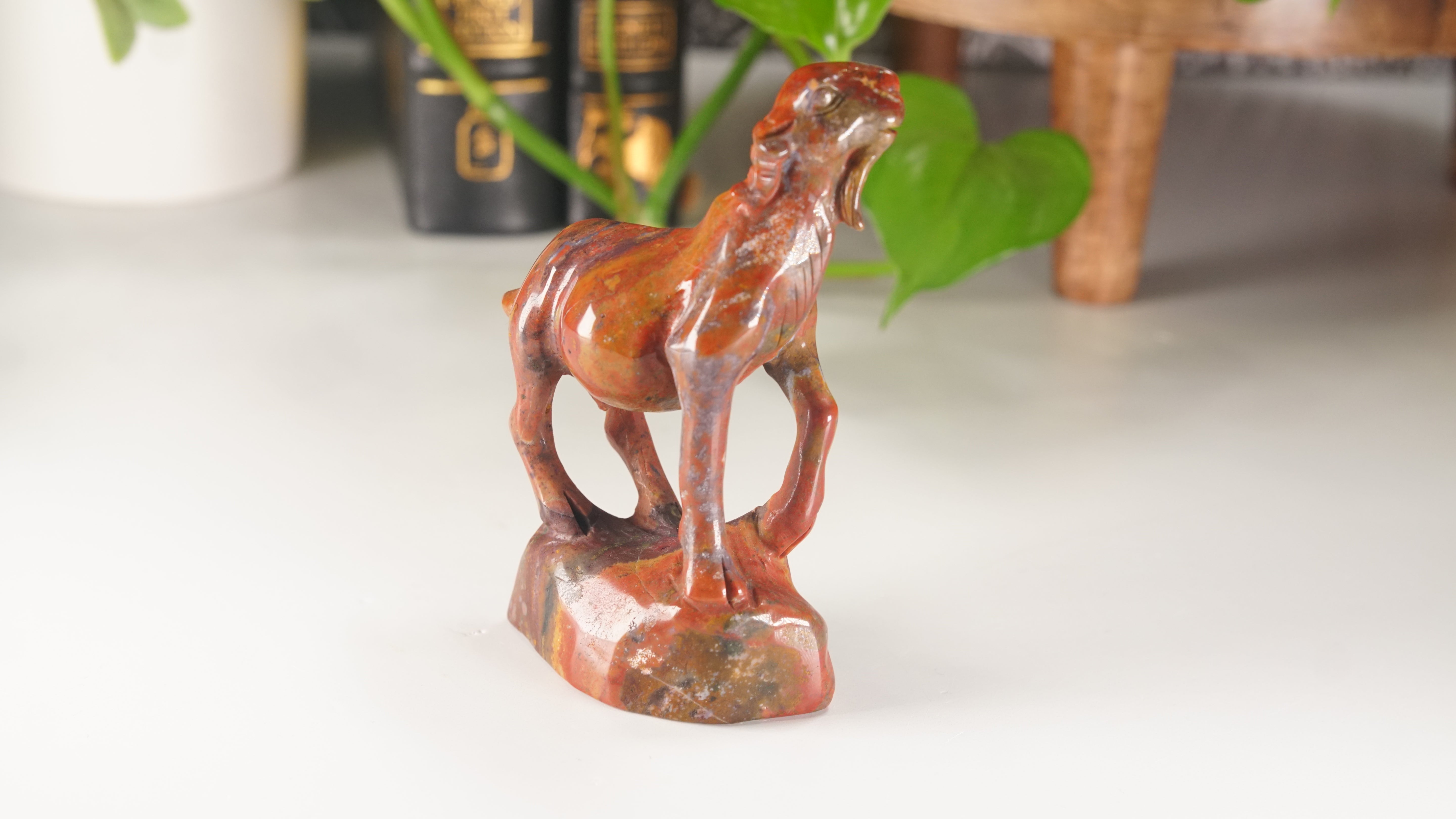 Ocean Jasper Boutique Goat Carving