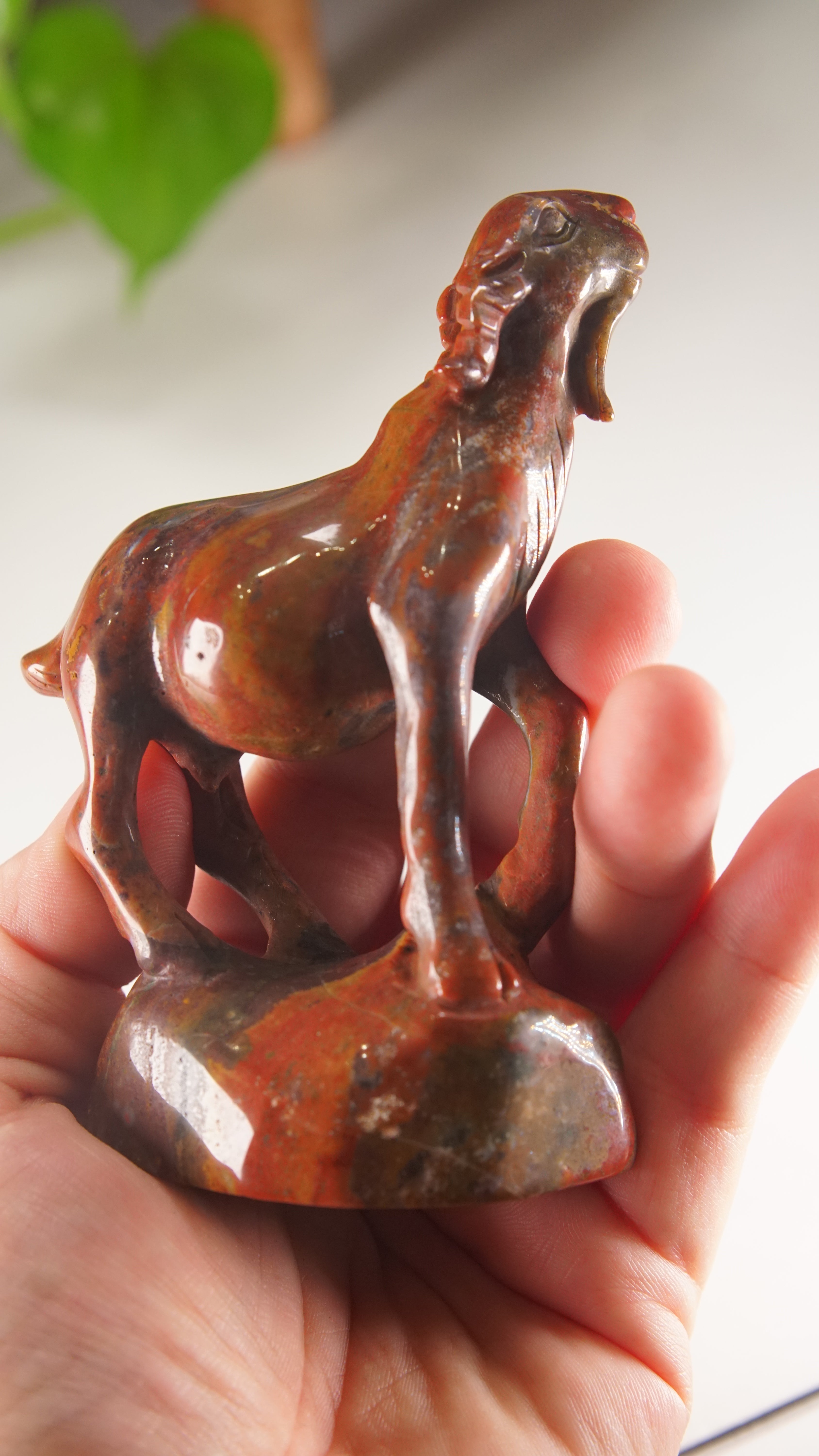 Ocean Jasper Boutique Goat Carving