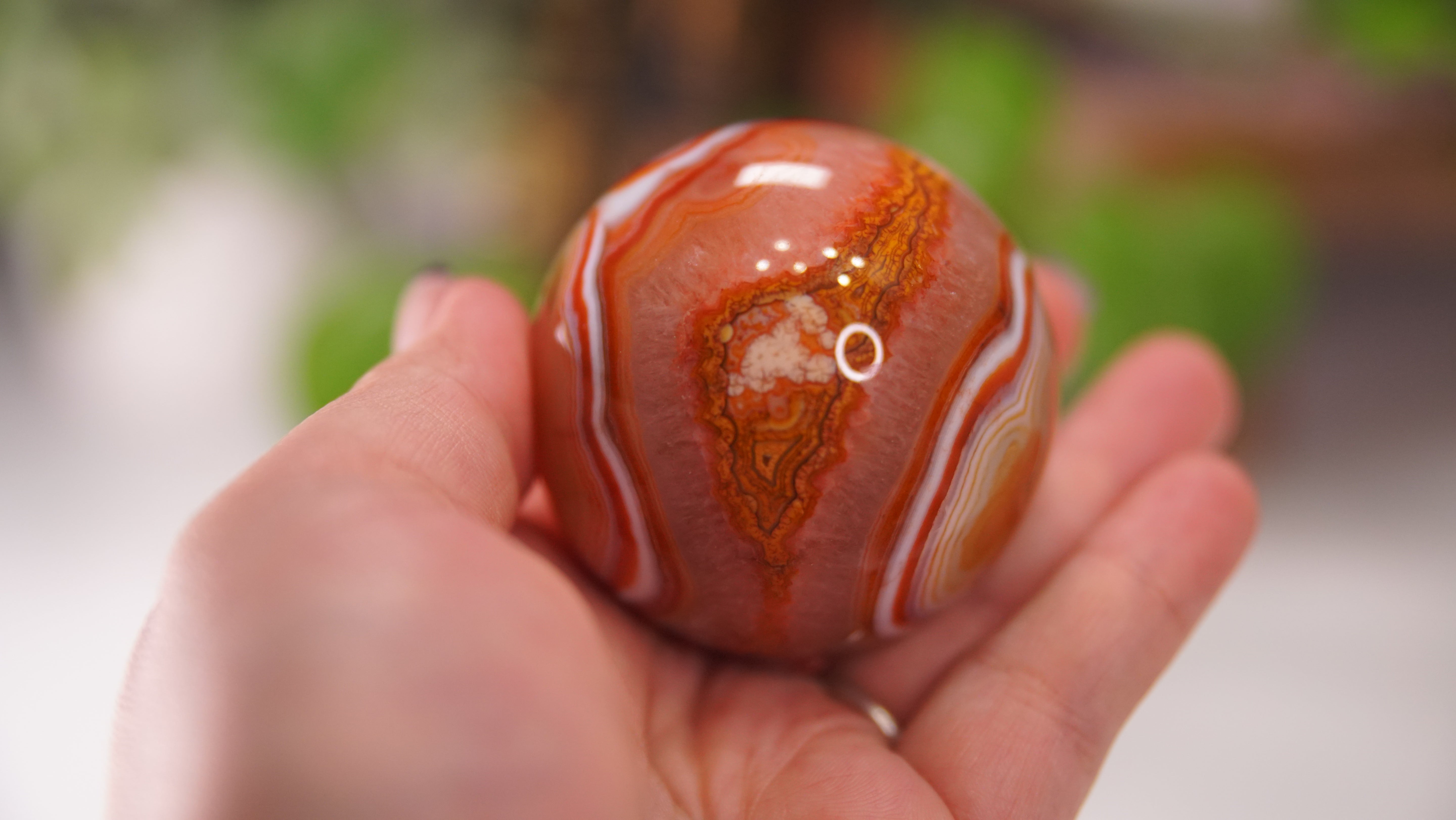 Stunning Carnelian Spheres | High Quality | US Seller (A)