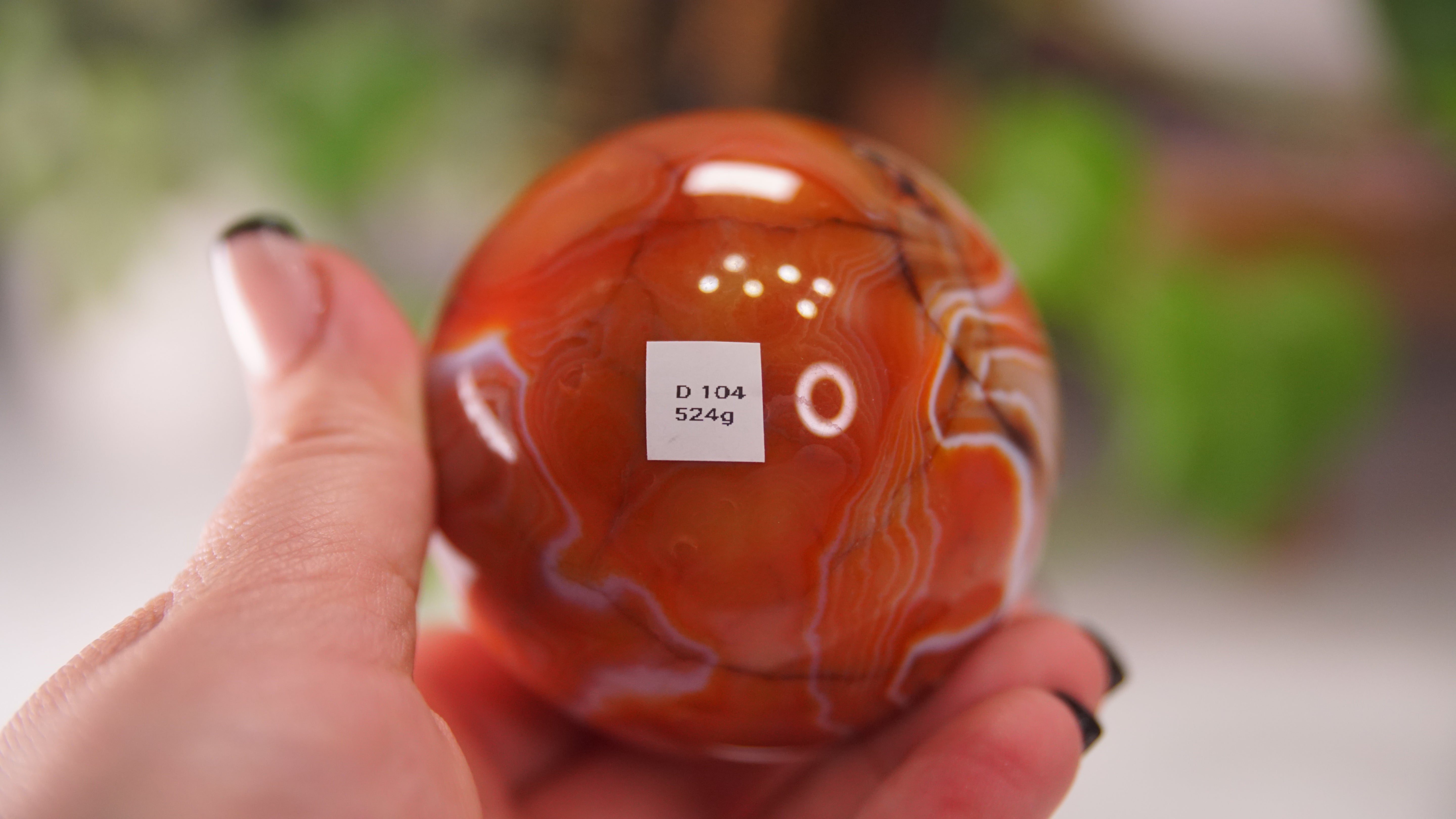 Stunning Carnelian Spheres | High Quality | US Seller (D)