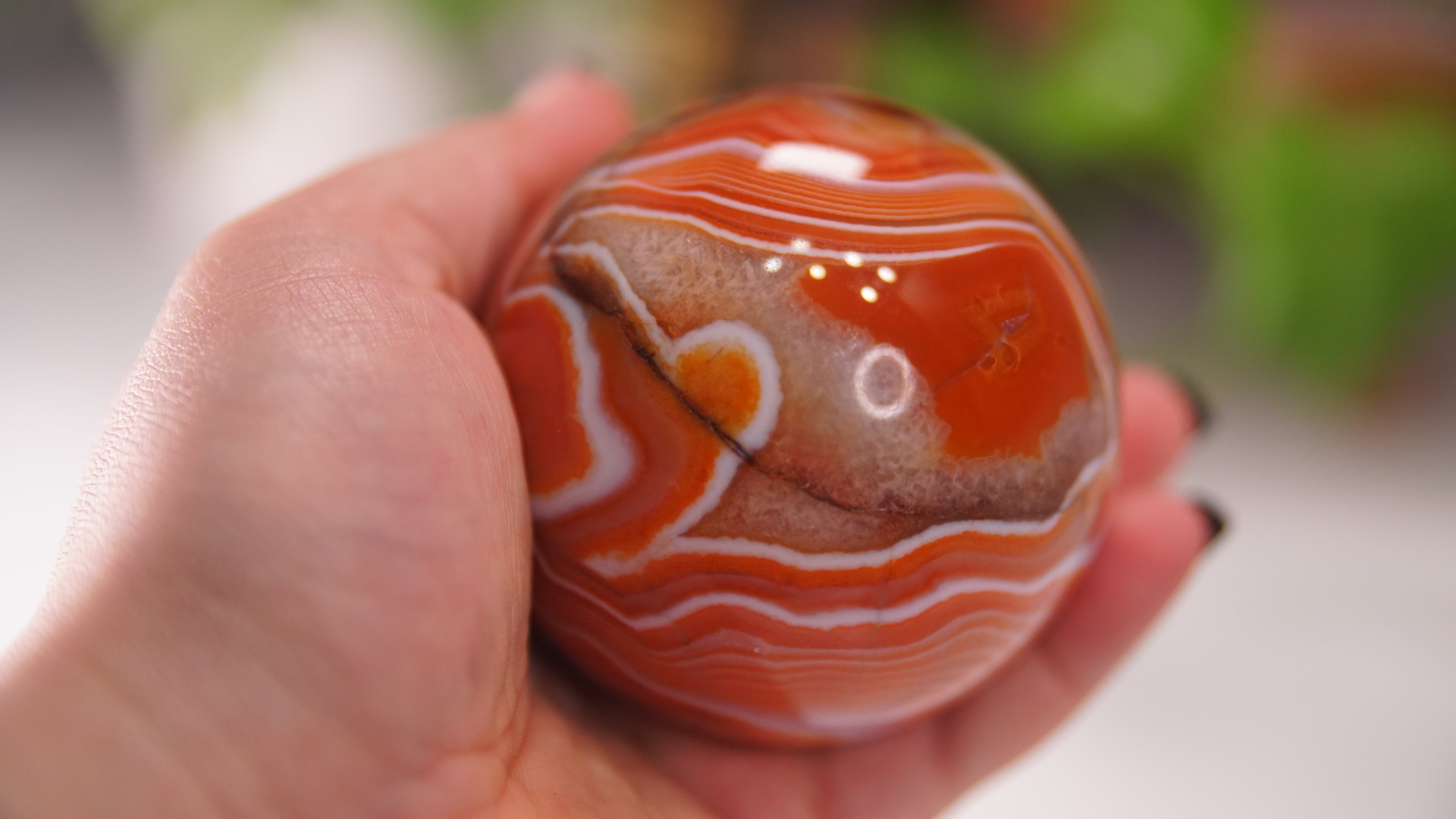 Stunning Carnelian Spheres | High Quality | US Seller (D)