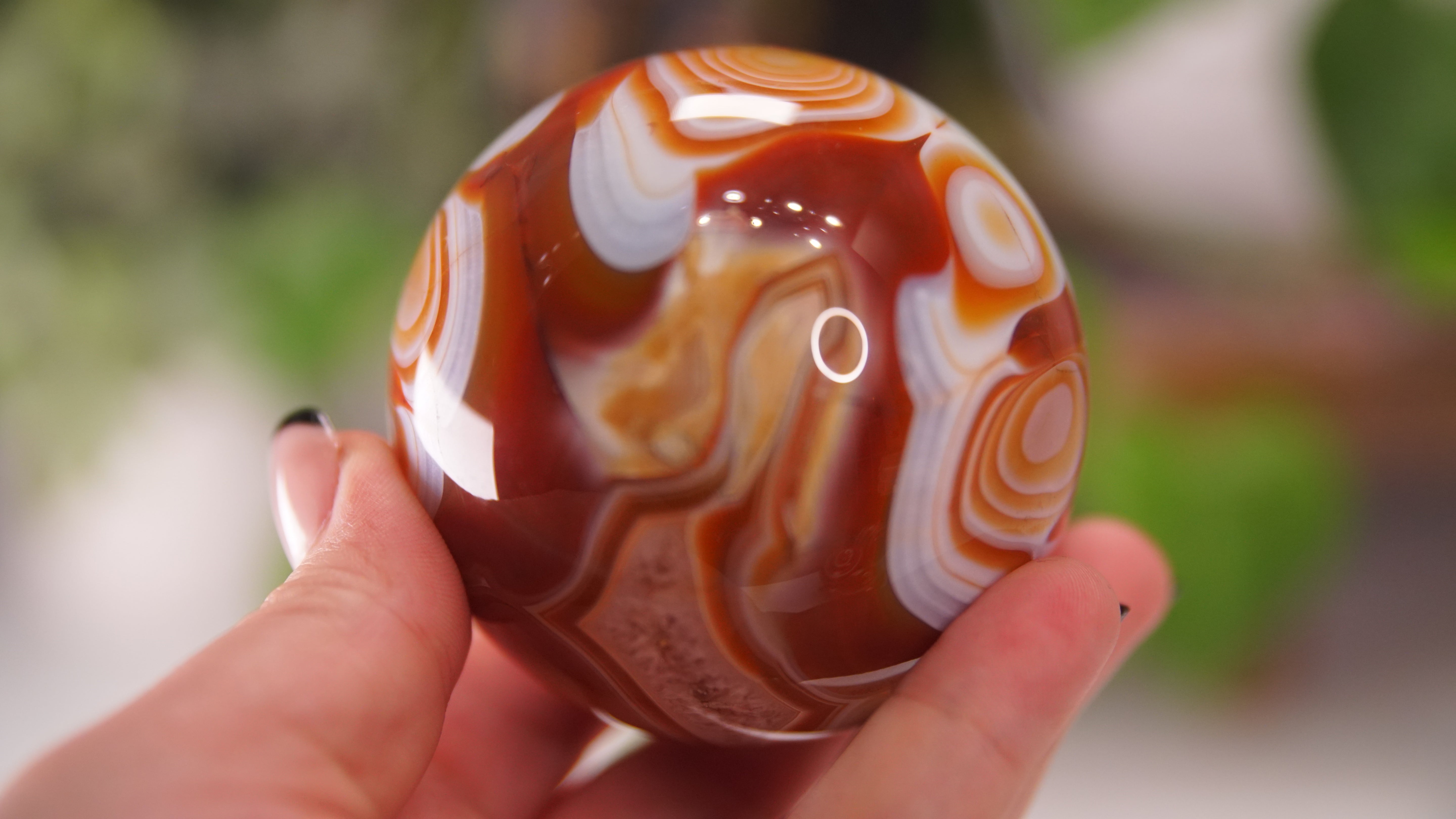Stunning Carnelian Spheres | High Quality | US Seller (E)