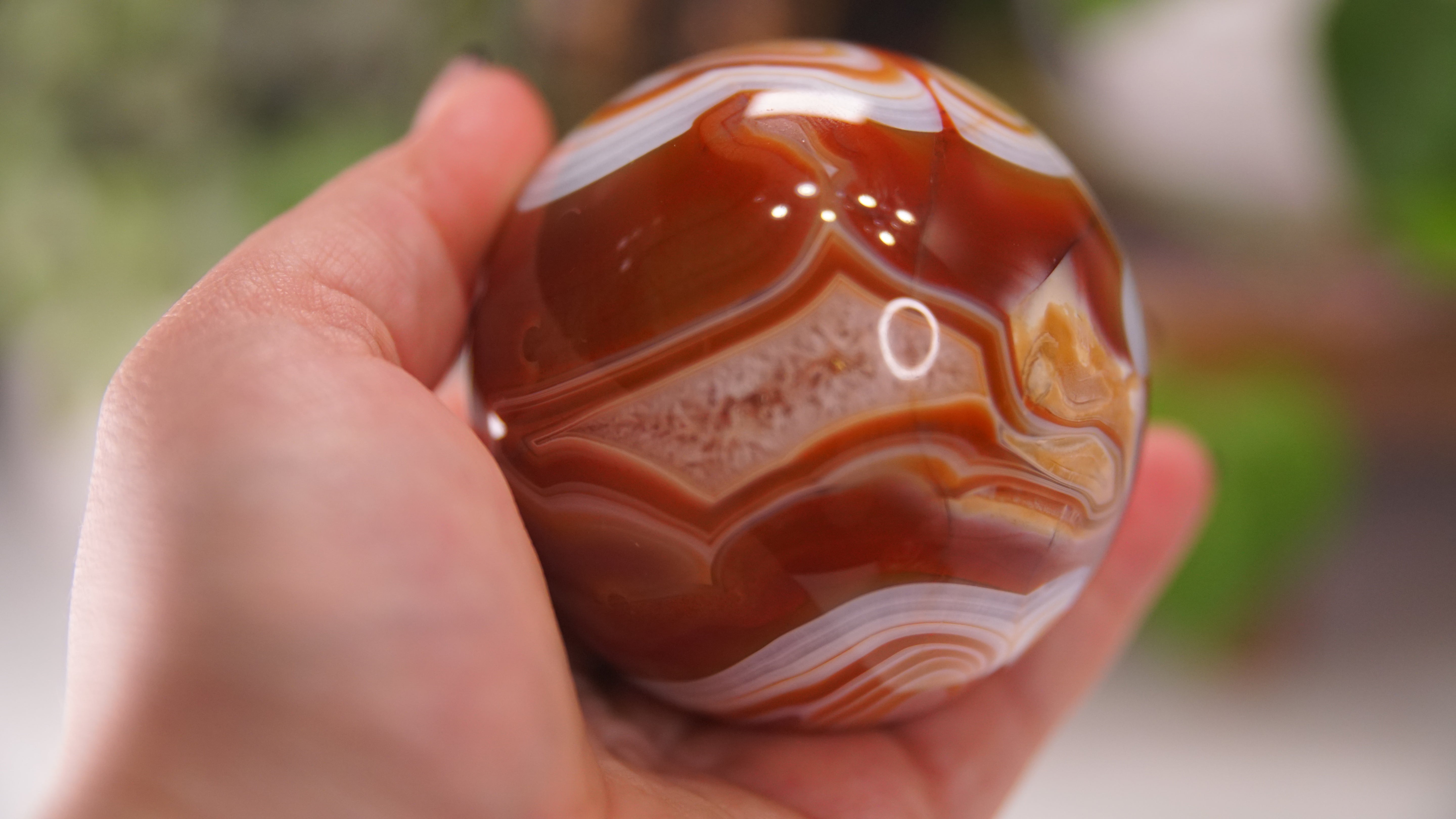 Stunning Carnelian Spheres | High Quality | US Seller (E)
