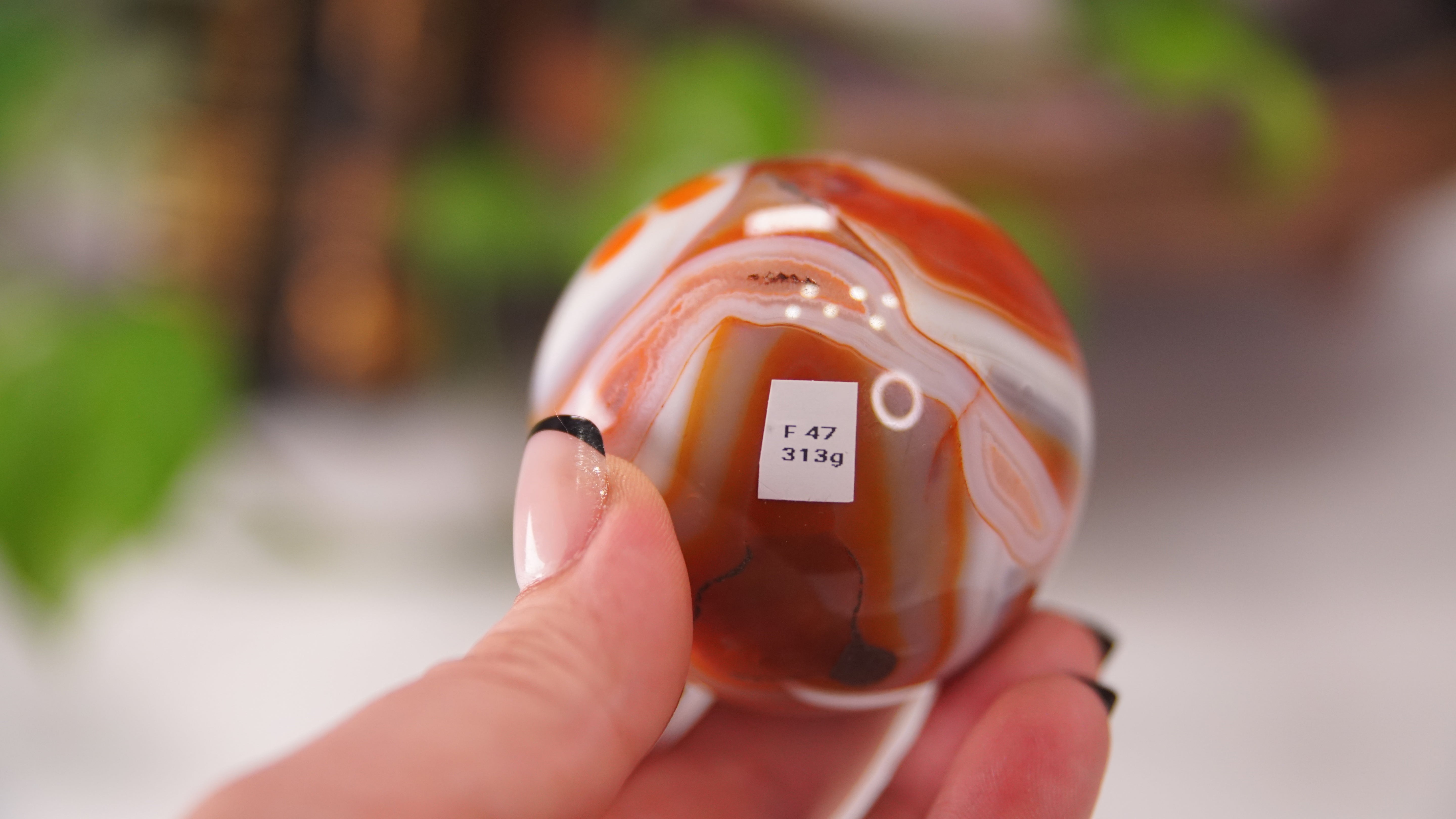 Stunning Carnelian Spheres | High Quality | US Seller (F)